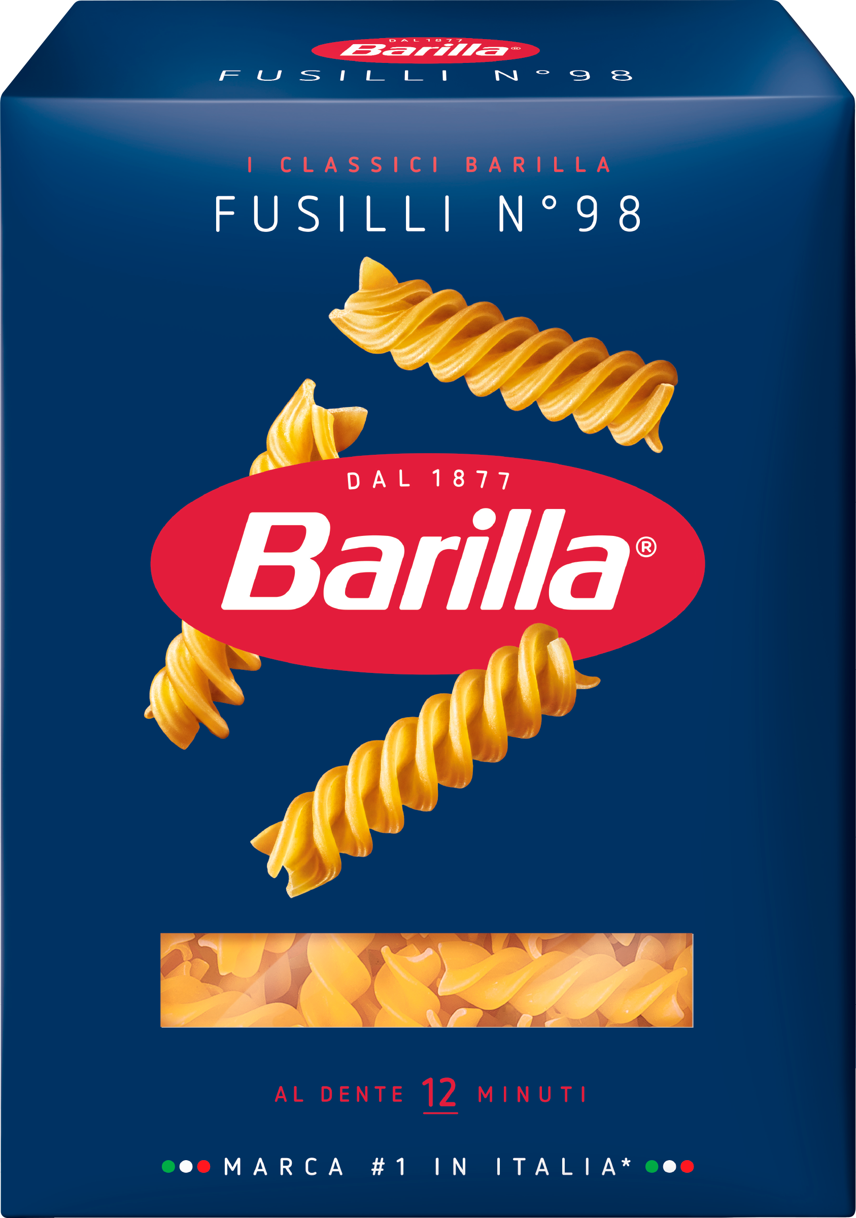 Изображение товара Макароны BARILLA Fusilli n.98 из твердых сортов пшеницы 450г высокого качества Изображение товара Макароны BARILLA Fusilli n.98 из твердых сортов пшеницы 450г высокого качества