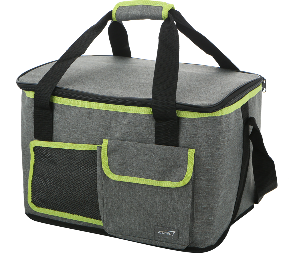 Изображение товара ACTIWELL Термосумка 20л CB1458, 37x23x25см, серо-зелёная Изображение товара ACTIWELL Термосумка 20л CB1458, 37x23x25см, серо-зелёная