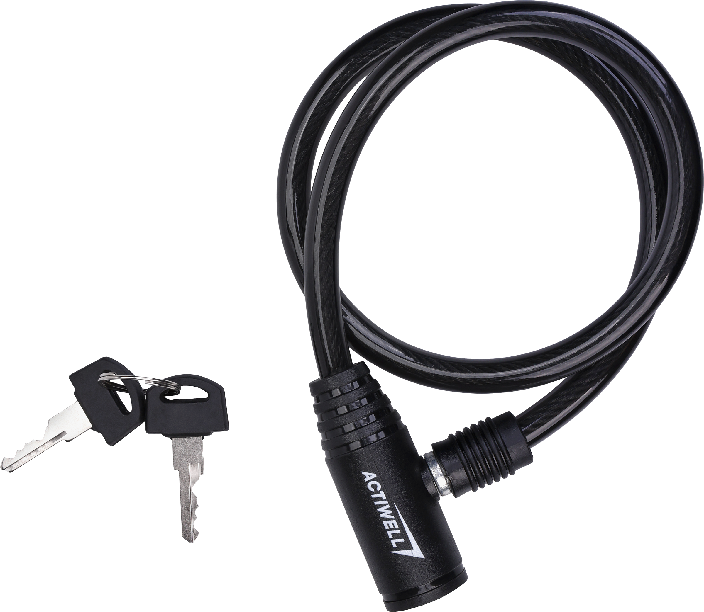 Изображение товара Замок велосипедный ACTIWELL 0,9x60см, с 2 ключами, Арт. BIK-12