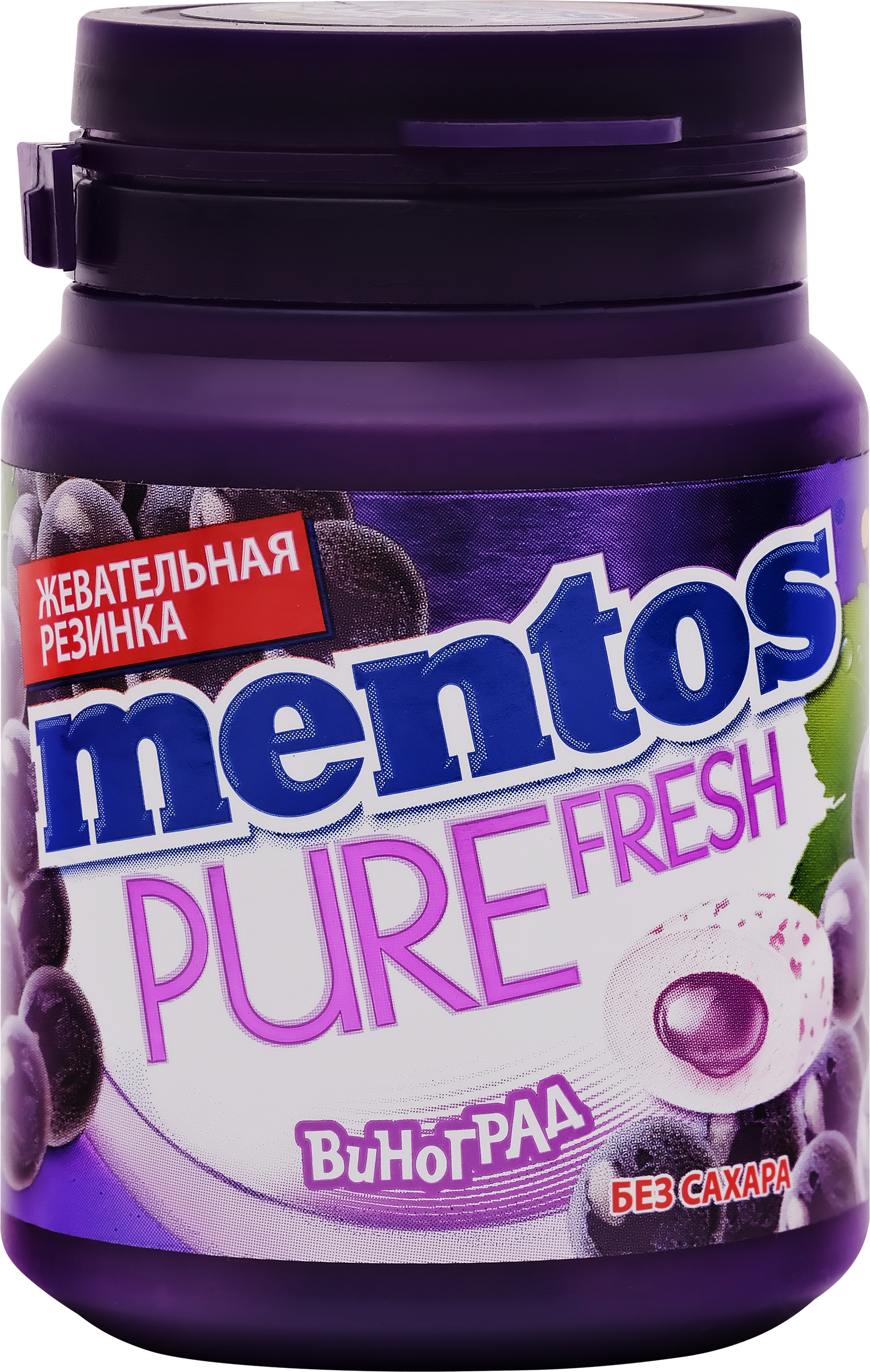 Изображение товара Жевательная резинка MENTOS Pure fresh виноград 54г Изображение товара Жевательная резинка MENTOS Pure fresh виноград 54г