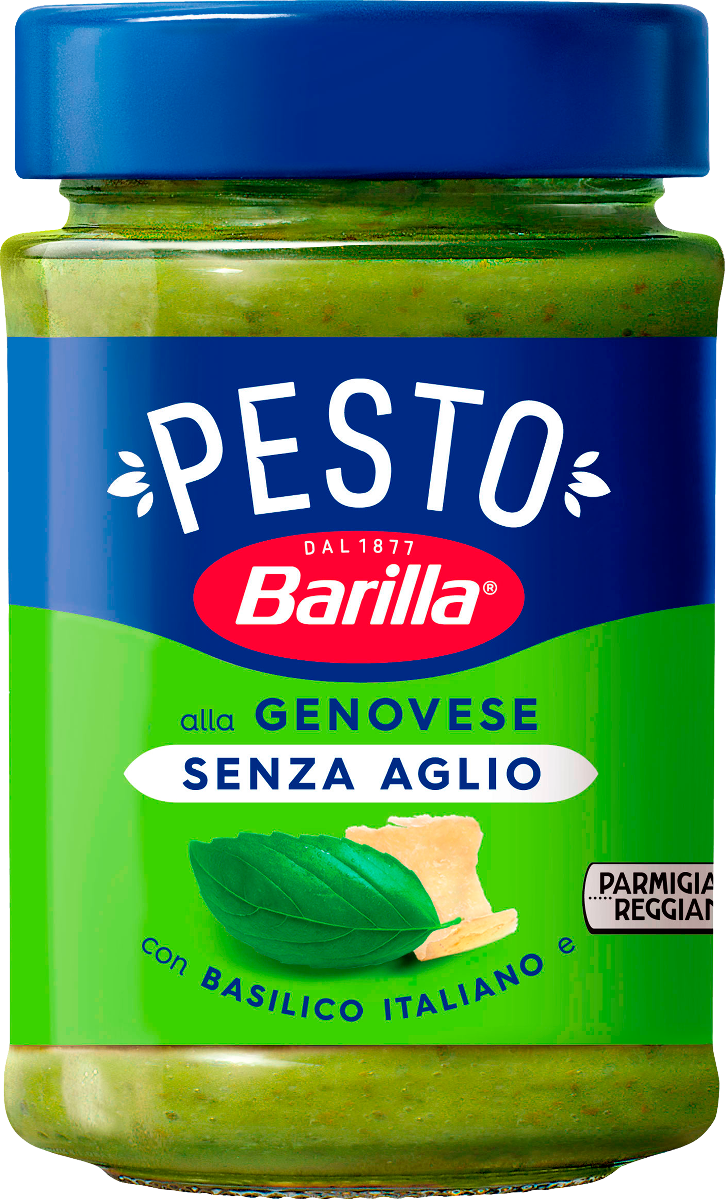 Изображение товара Соус BARILLA Pesto Genovese senza Aglio с базиликом без чеснока 190г Изображение товара Соус BARILLA Pesto Genovese senza Aglio с базиликом без чеснока 190г