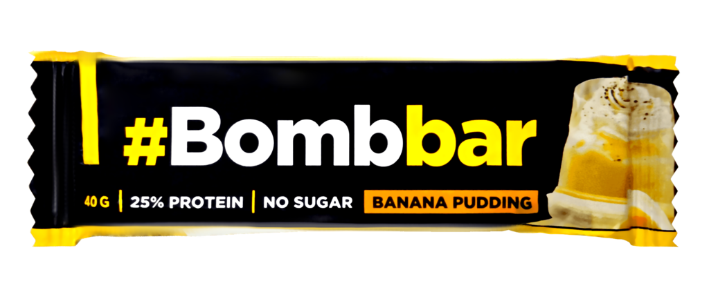 Изображение товара Батончик протеиновый BOMBBAR Банановый пудинг в шоколаде 40г Изображение товара Батончик протеиновый BOMBBAR Банановый пудинг в шоколаде 40г