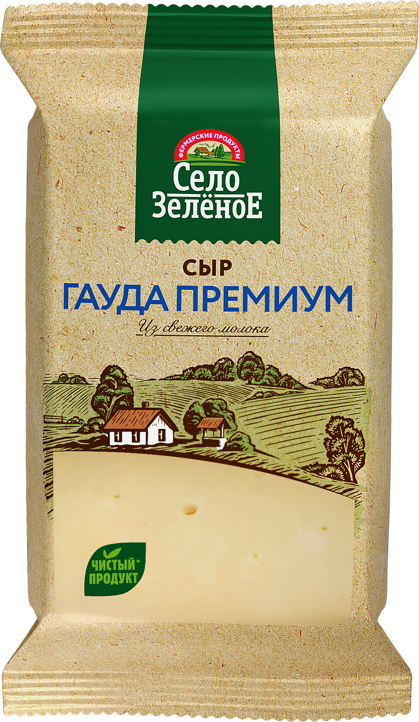 Изображение товара Сыр СЕЛО ЗЕЛЕНОЕ Гауда 40% Премиум 200 г Изображение товара Сыр СЕЛО ЗЕЛЕНОЕ Гауда 40% Премиум 200 г