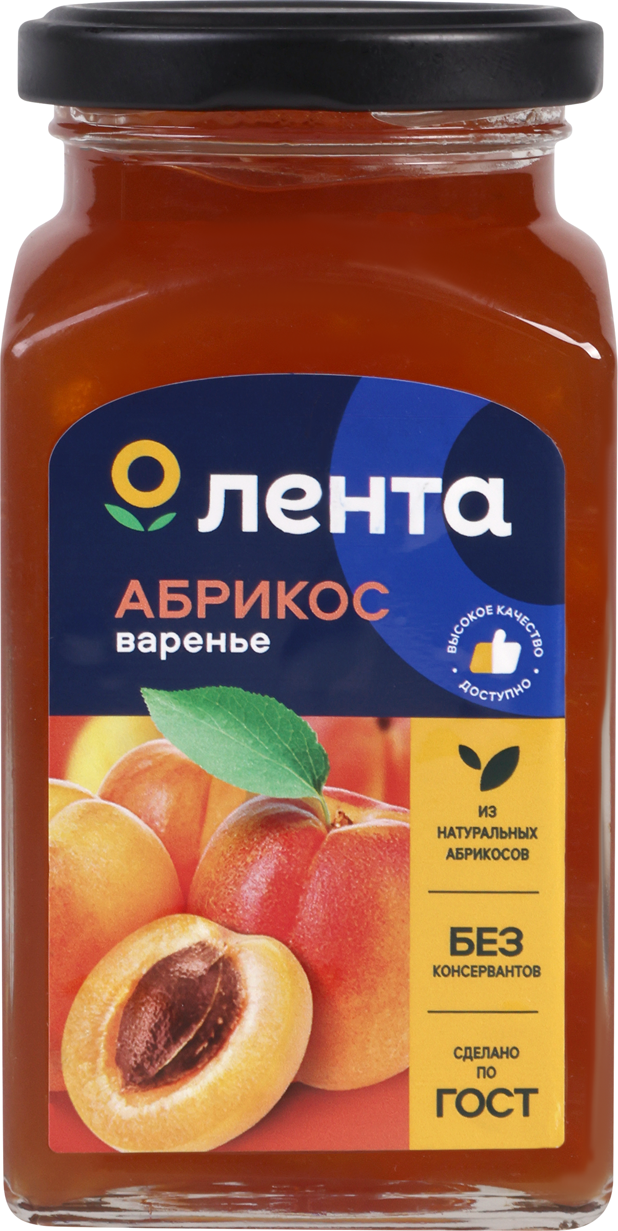 Изображение товара Варенье ЛЕНТА Абрикос, 370г Изображение товара Варенье ЛЕНТА Абрикос, 370г