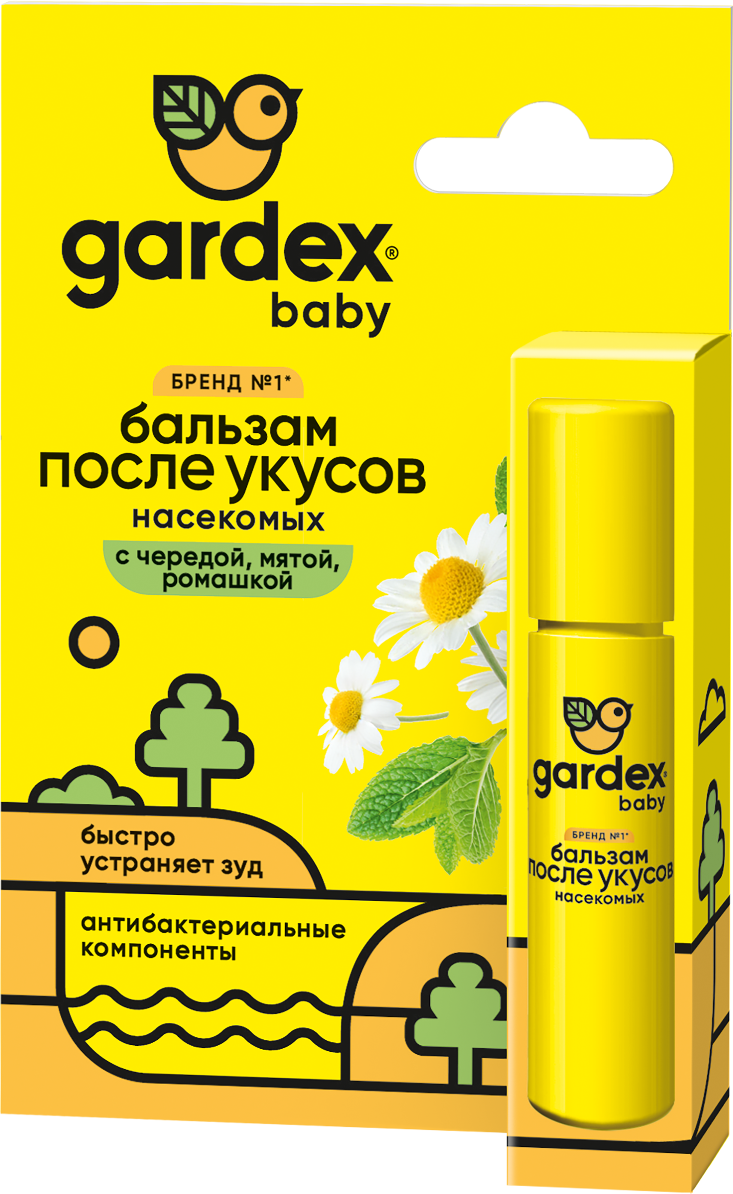 Изображение товара Бальзам после укусов детский GARDEX Baby, 30мл Изображение товара Бальзам после укусов детский GARDEX Baby, 30мл