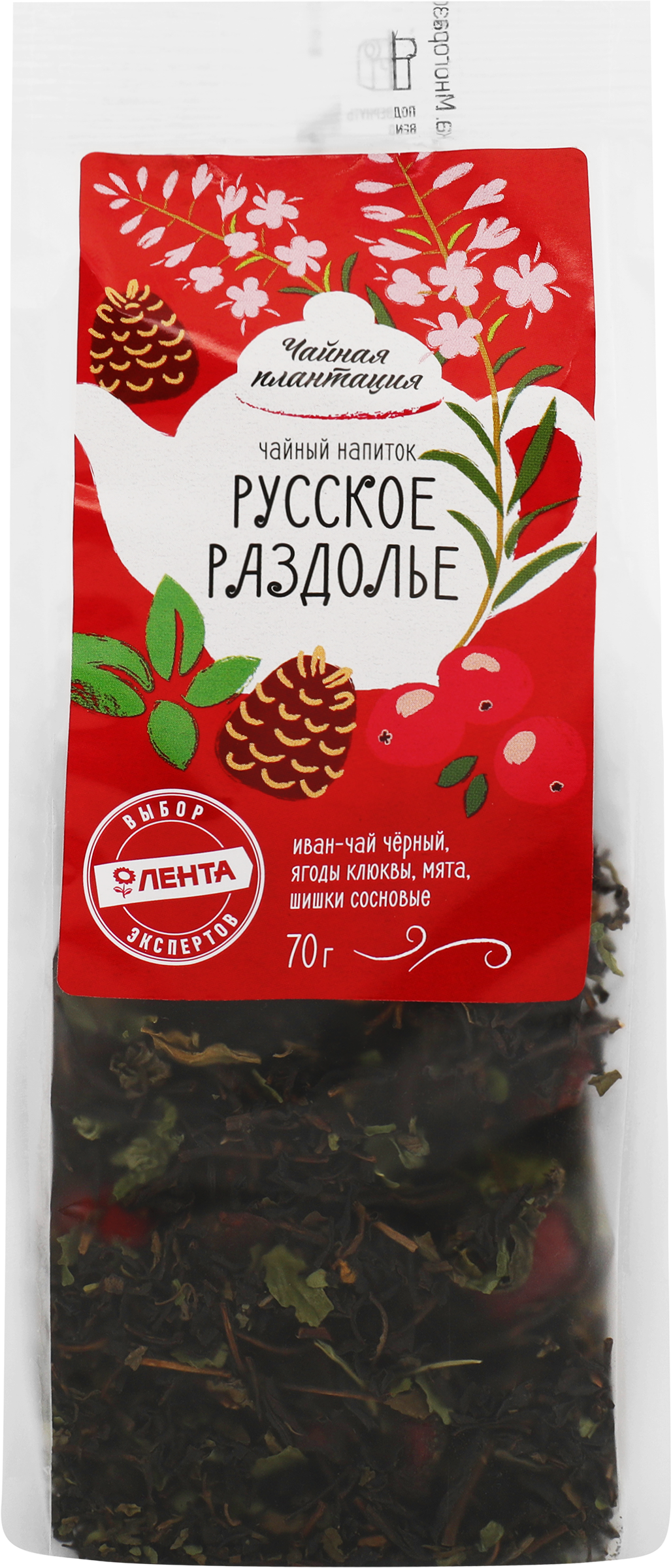 Изображение товара Напиток чайный ЧАЙНАЯ ПЛАНТАЦИЯ Русское раздолье, листовой, 70г Изображение товара Напиток чайный ЧАЙНАЯ ПЛАНТАЦИЯ Русское раздолье, листовой, 70г