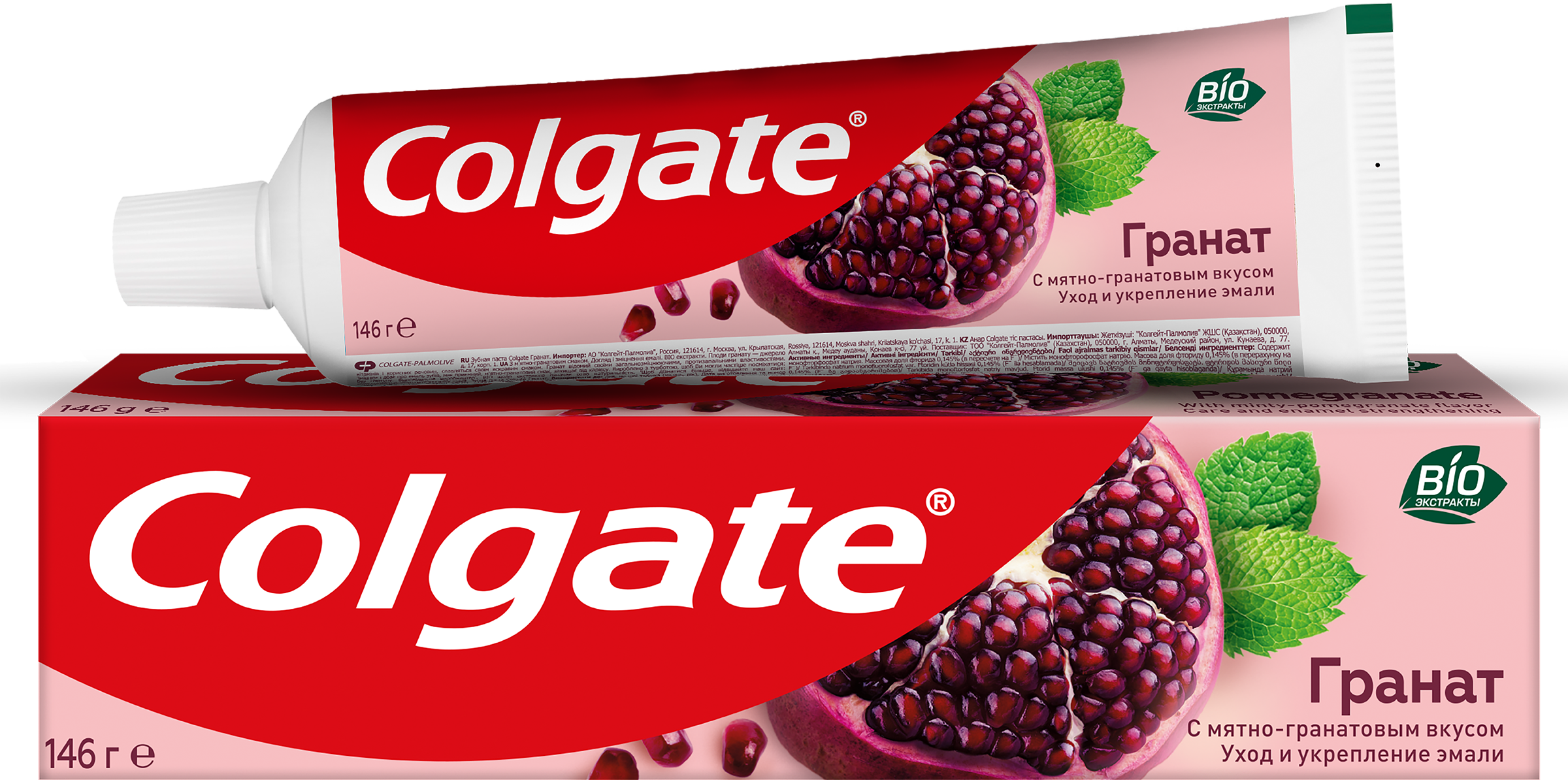 Изображение товара Зубная паста COLGATE Гранат с натуральными ингредиентами и экстрактом граната