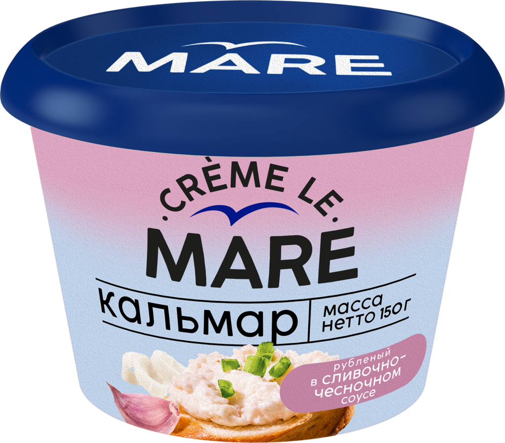 Изображение товара Кальмар MARE в сливочно-чесночном соусе 150г - натуральное морское блюдо в удобной упаковке Изображение товара Кальмар MARE в сливочно-чесночном соусе 150г - натуральное морское блюдо в удобной упаковке