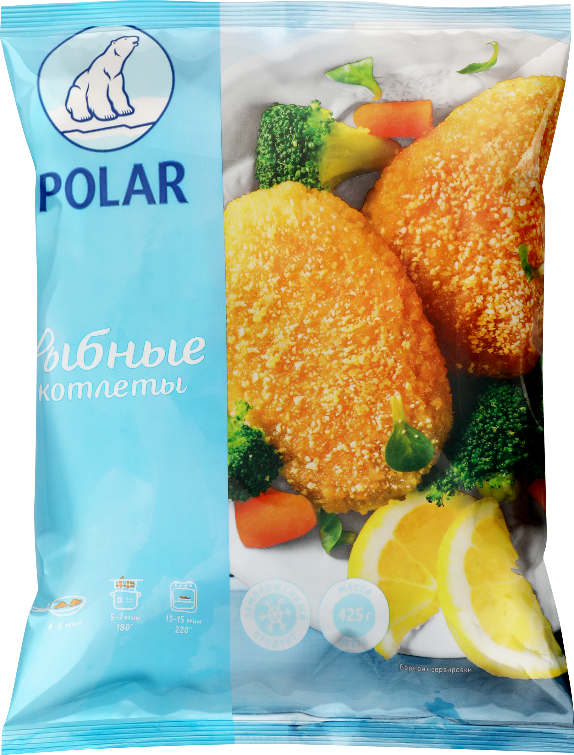 Изображение товара Котлеты рыбные замороженные POLAR в панировке 425г Изображение товара Котлеты рыбные замороженные POLAR в панировке 425г