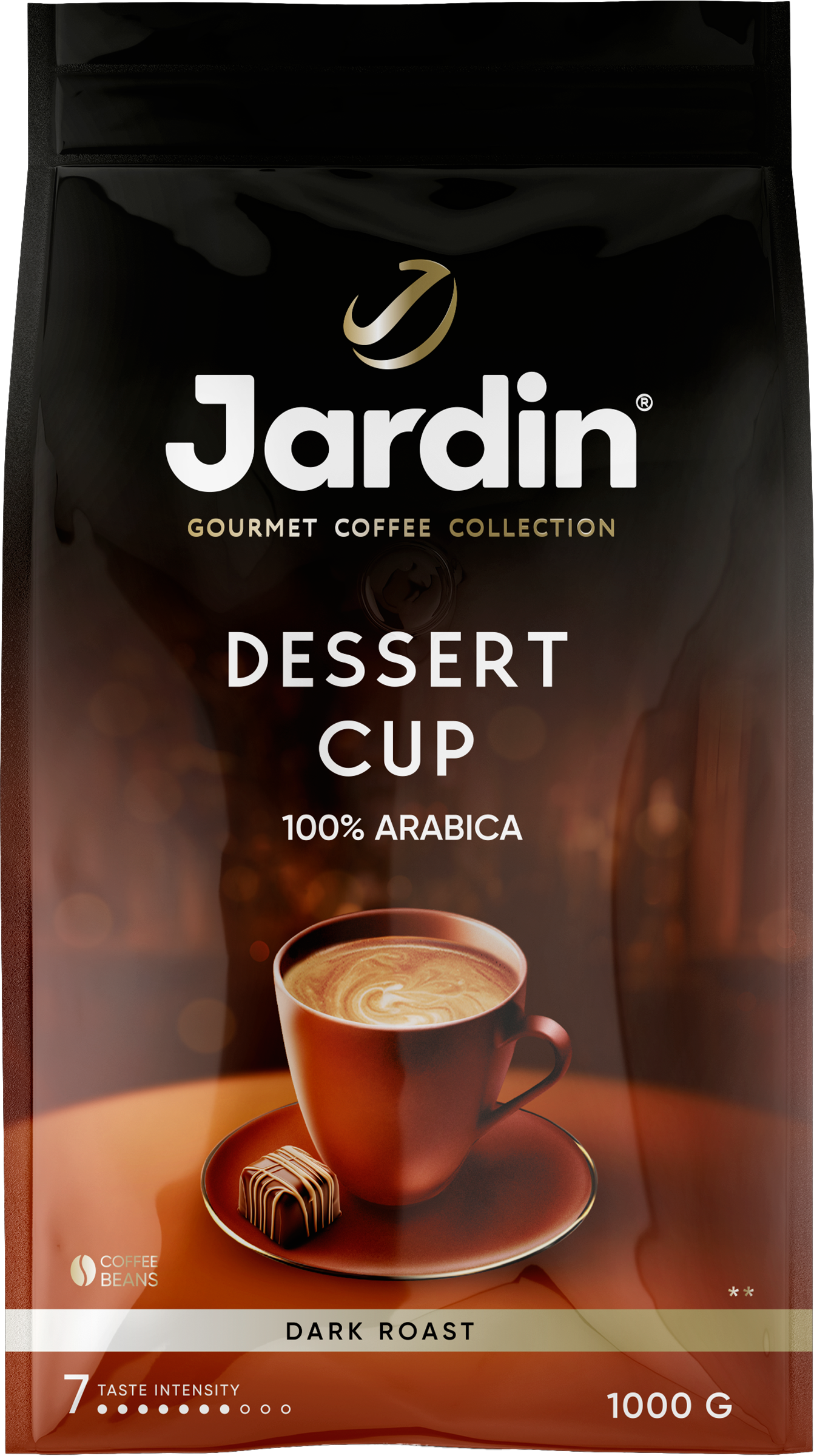 Изображение товара Кофе зерновой JARDIN Dessert Cup жареный 1кг с насыщенным вкусом Изображение товара Кофе зерновой JARDIN Dessert Cup жареный 1кг с насыщенным вкусом