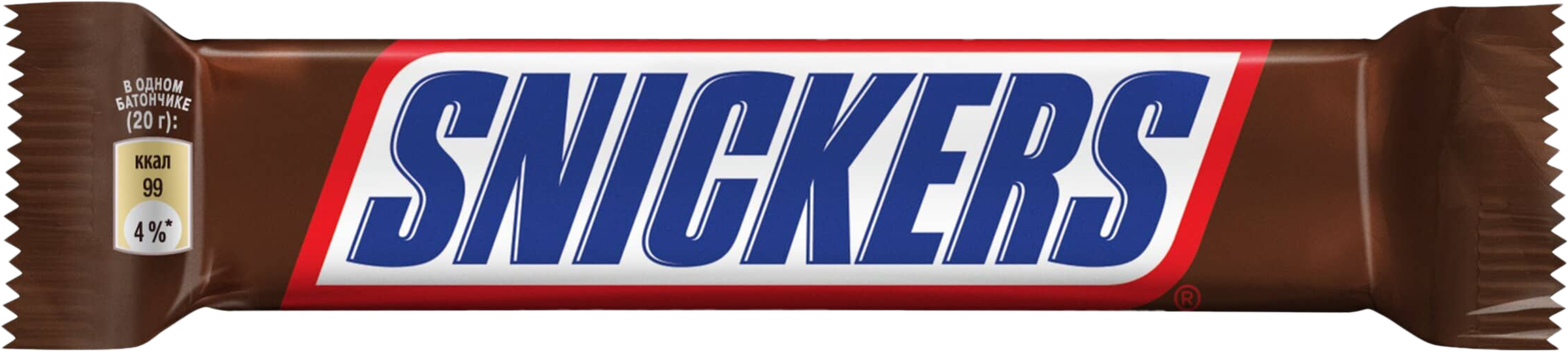 Изображение товара Батончик шоколадный SNICKERS, 20г Изображение товара Батончик шоколадный SNICKERS, 20г