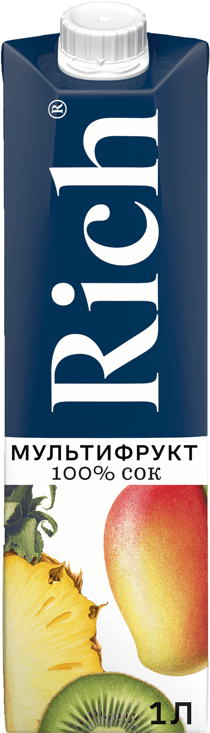 Изображение товара Сок RICH Мультифрукт, 1л Изображение товара Сок RICH Мультифрукт, 1л