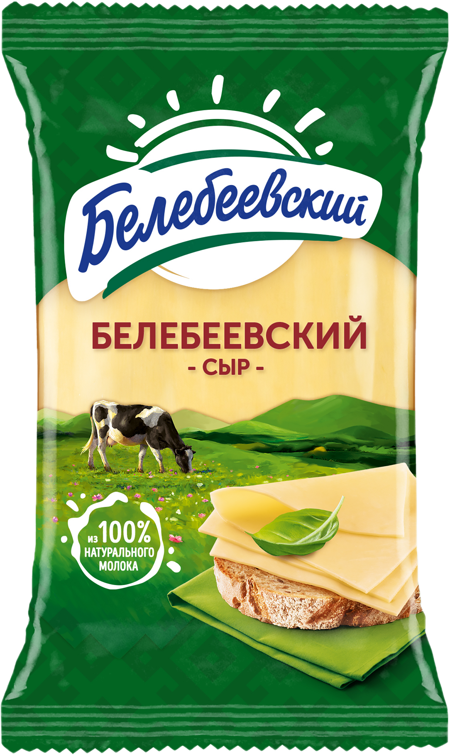 Изображение товара Сыр БЕЛЕБЕЕВСКИЙ 45% без змж 190г пастеризованный