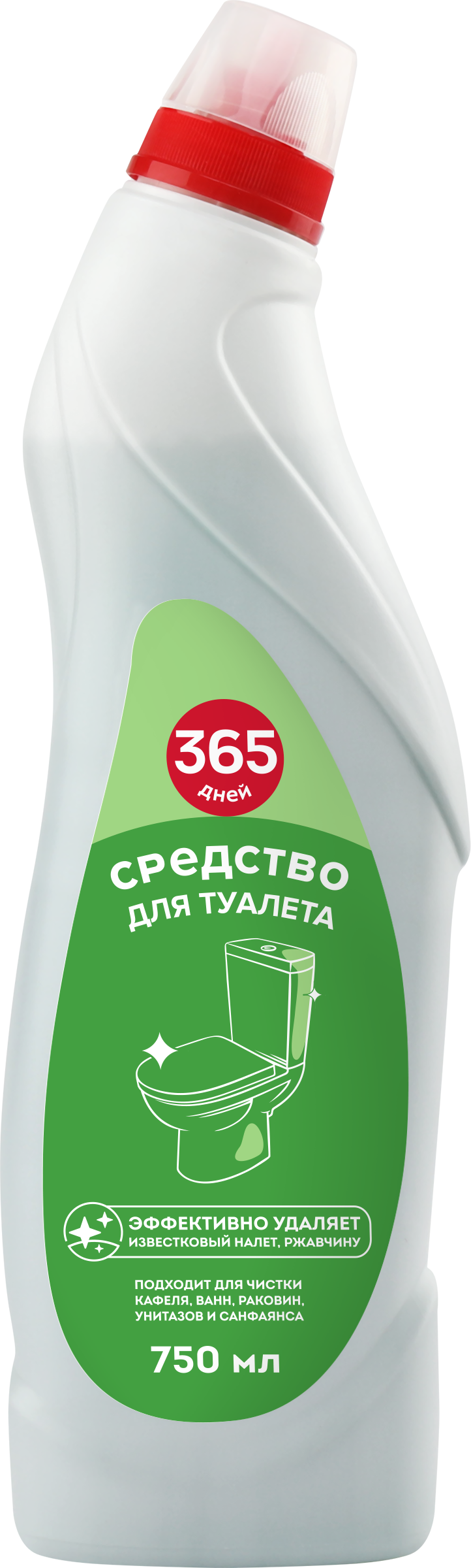 Изображение товара Средство для туалета 365 ДНЕЙ, 750мл Изображение товара Средство для туалета 365 ДНЕЙ, 750мл