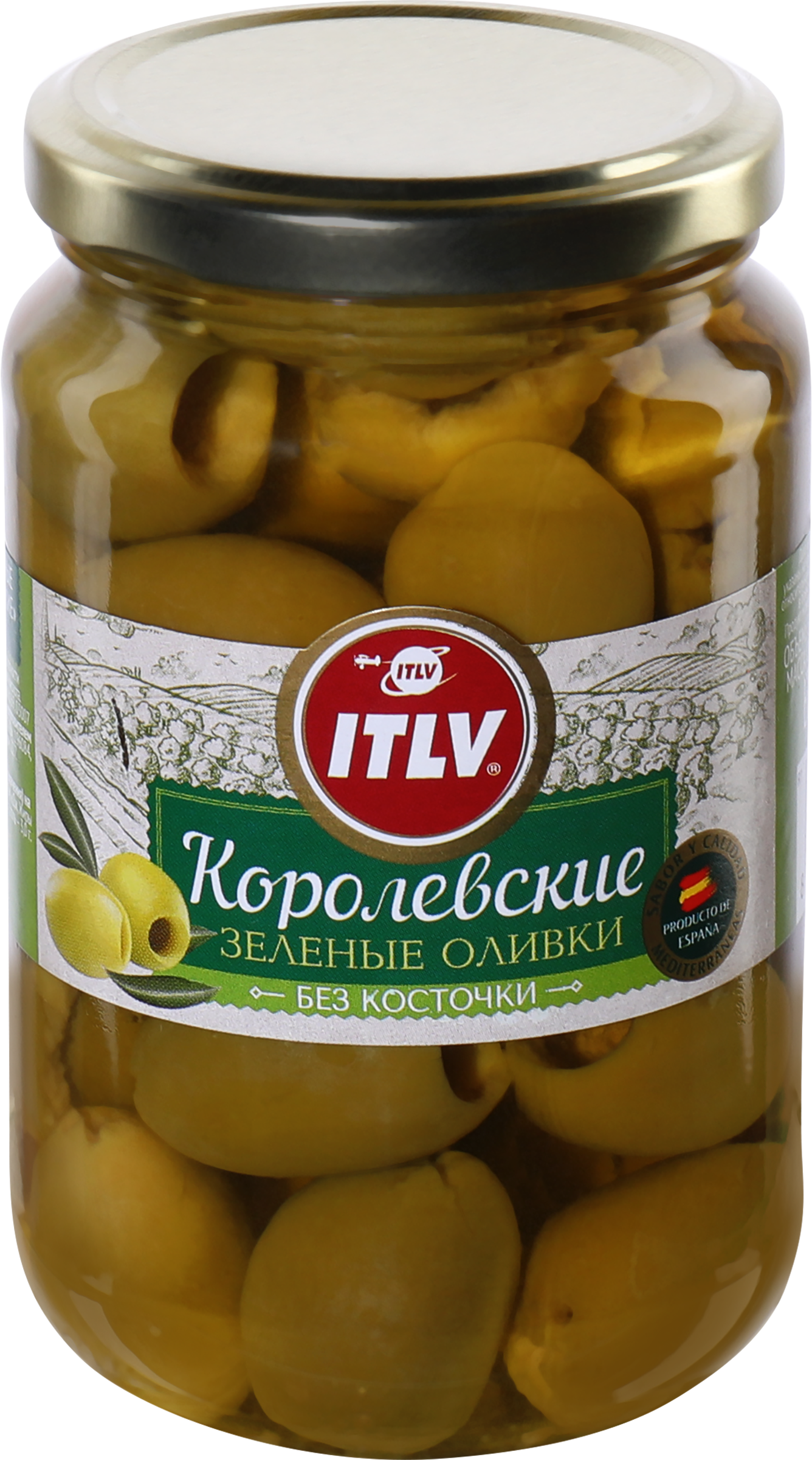 Изображение товара Оливки без косточки ITLV Королевские 370мл качественный продукт Средиземноморская кухня