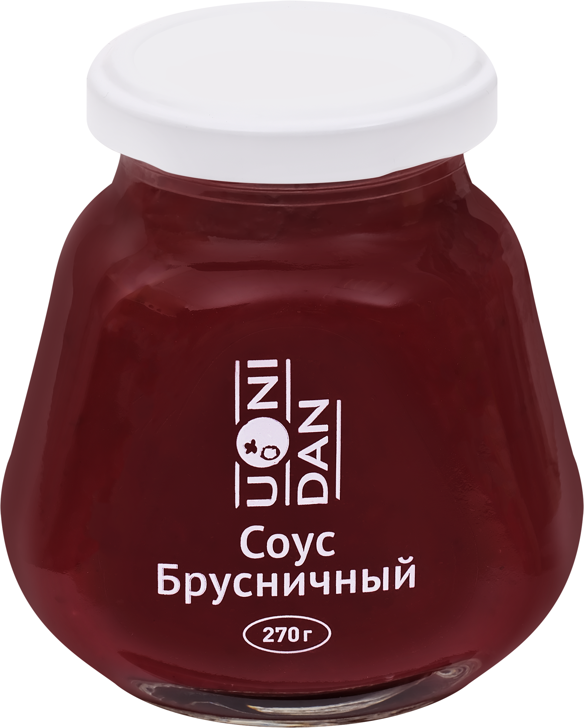 Изображение товара Соус брусничный UNI DAN 270г - натуральный кисло-сладкий соус для мяса
