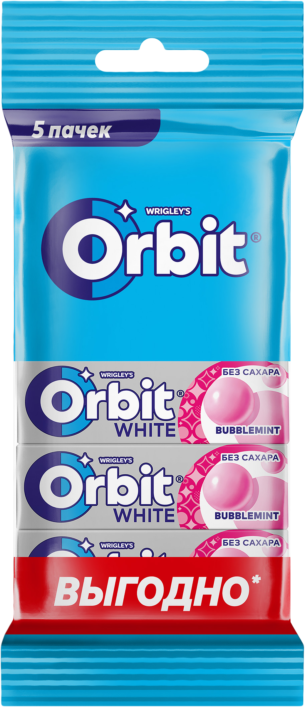 Изображение товара Жевательная резинка ORBIT Bubblemint без сахара для свежего дыхания Изображение товара Жевательная резинка ORBIT Bubblemint без сахара для свежего дыхания