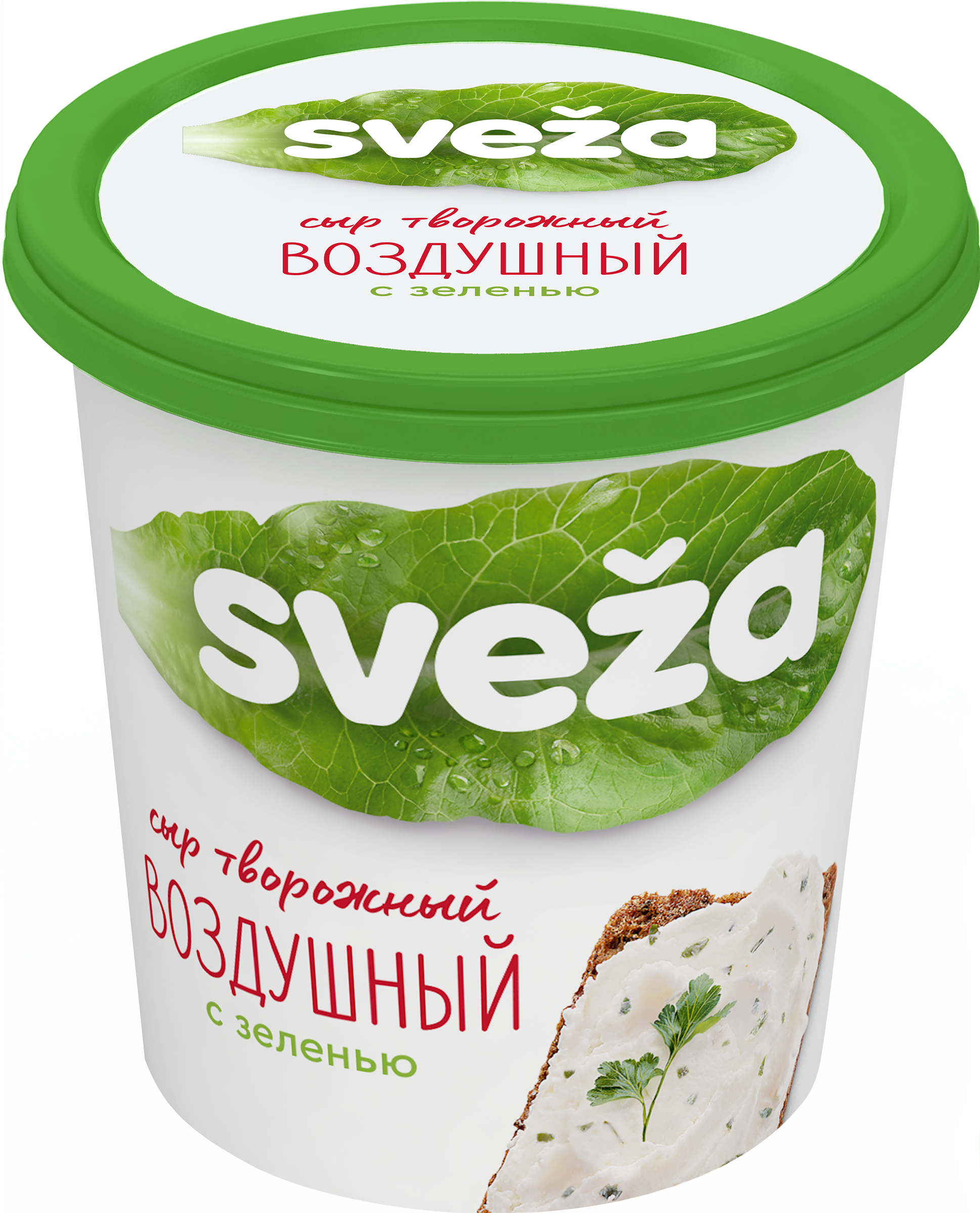 Изображение товара Воздушный творожный сыр с зеленью САВУШКИН ПРОДУКТ 150г