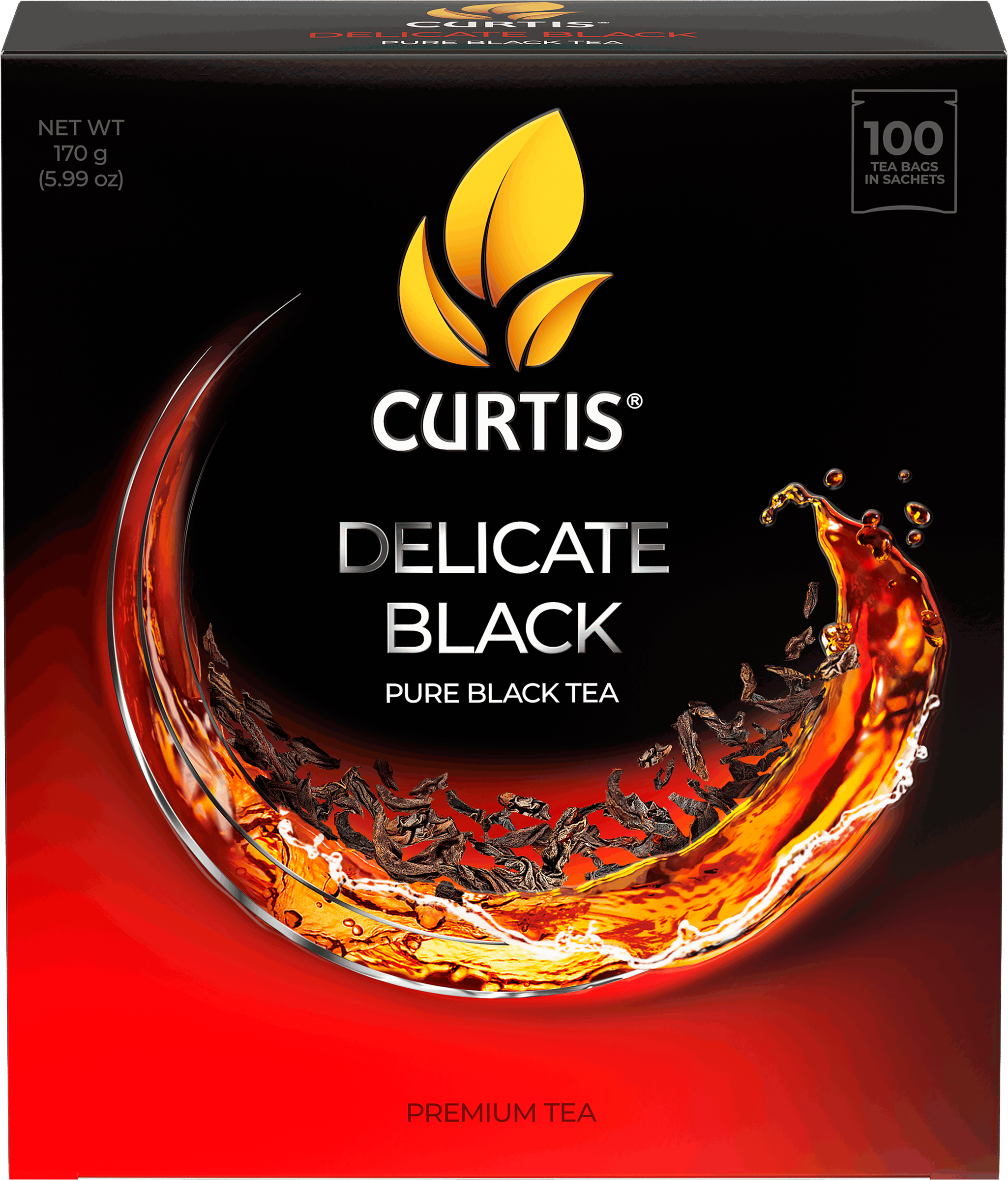 Изображение товара Чай черный CURTIS Delicate Black 100 пакетиков Изображение товара Чай черный CURTIS Delicate Black 100 пакетиков