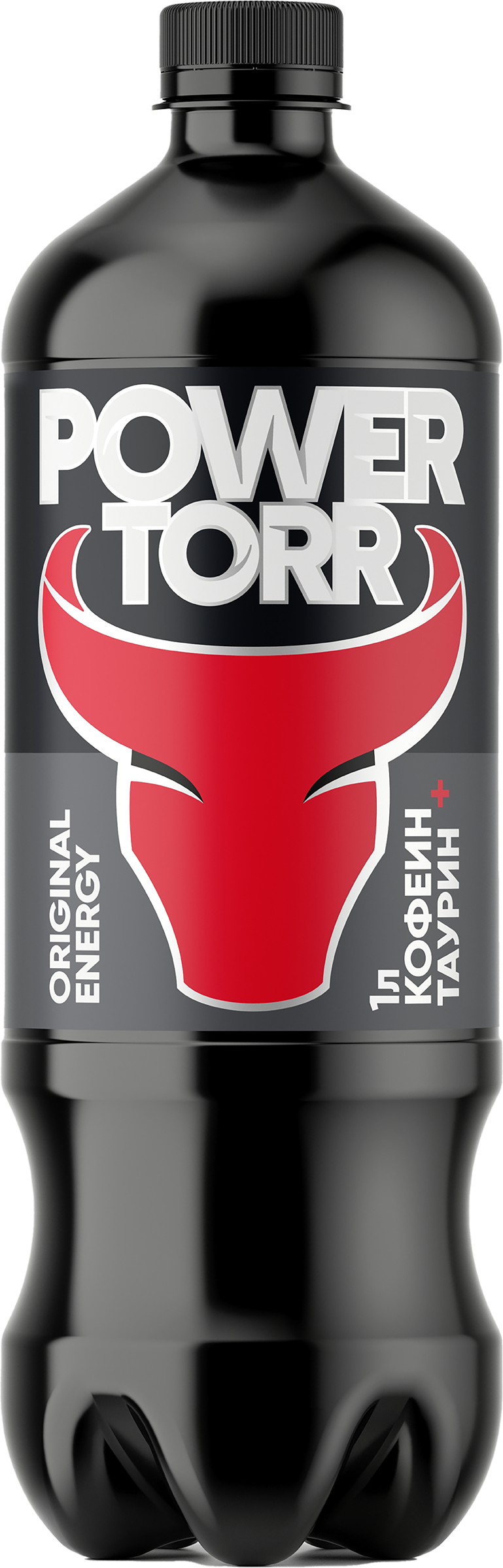 Изображение товара Энергетический напиток POWER TORR Black Классический 1л бодрящий газированный напиток