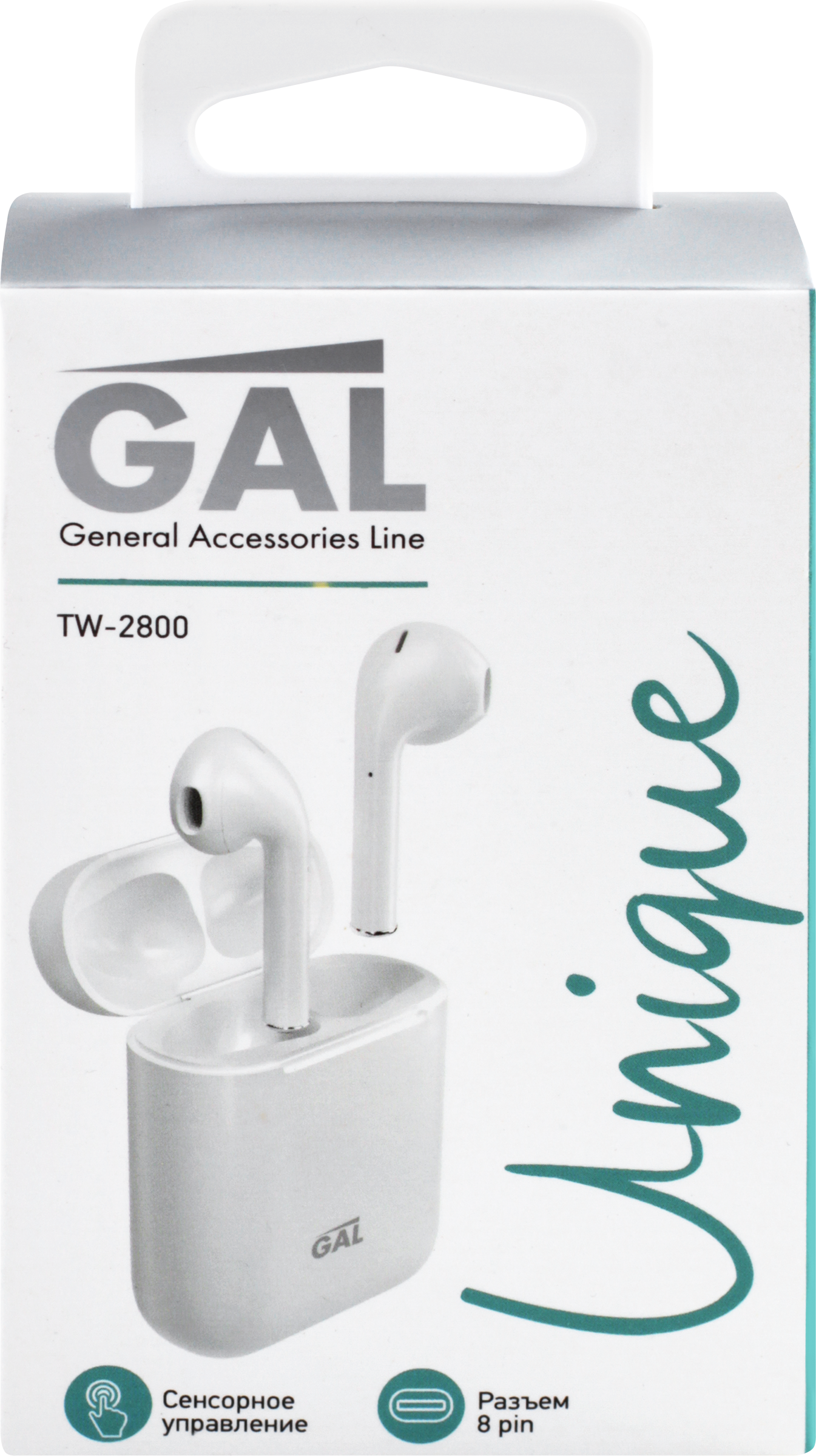 Изображение товара Беспроводные наушники GAL TW-2800/3005 с сенсорным управлением и микрофоном Изображение товара Беспроводные наушники GAL TW-2800/3005 с сенсорным управлением и микрофоном