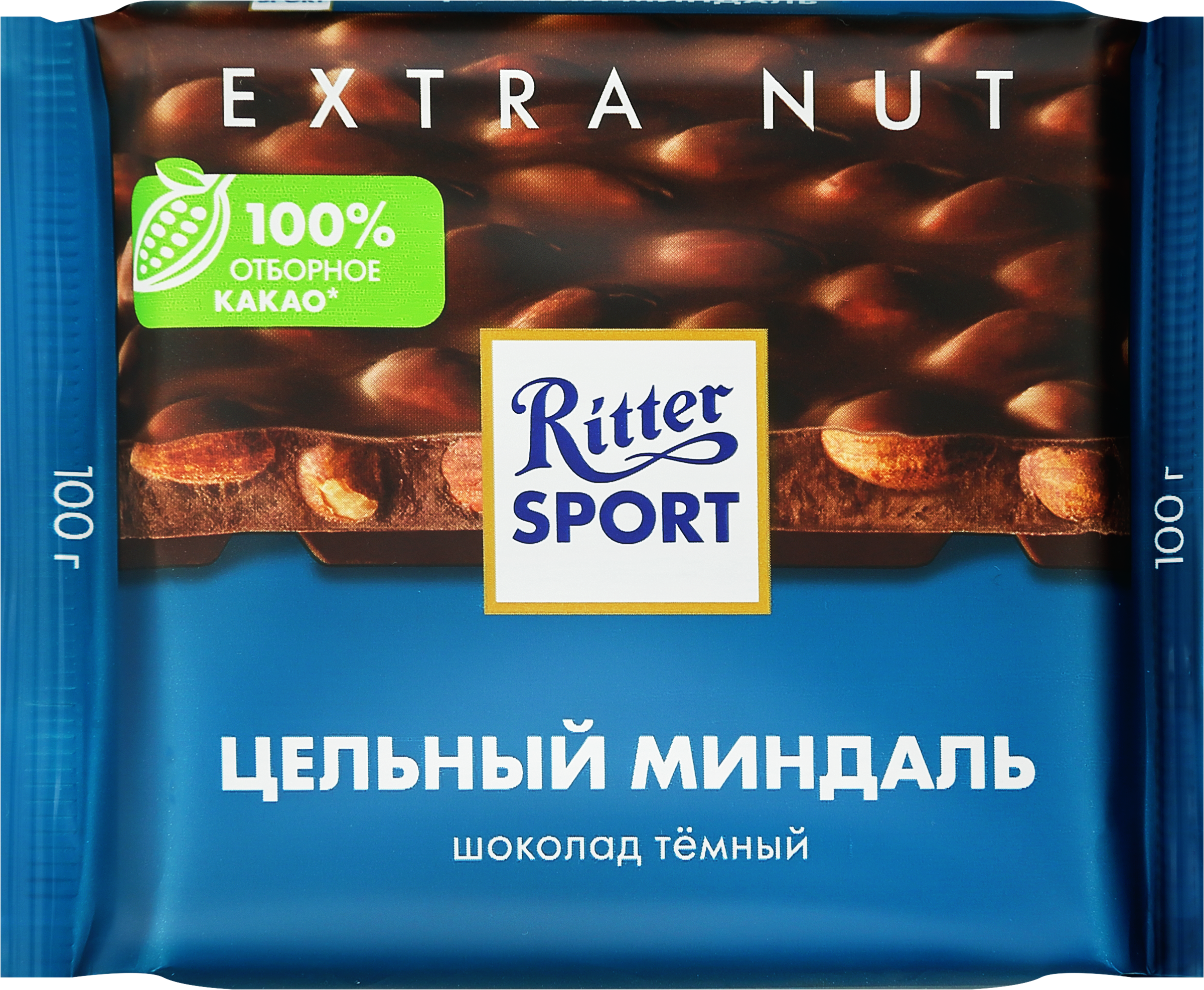 Изображение товара Шоколад темный RITTER SPORT Цельный миндаль 100г