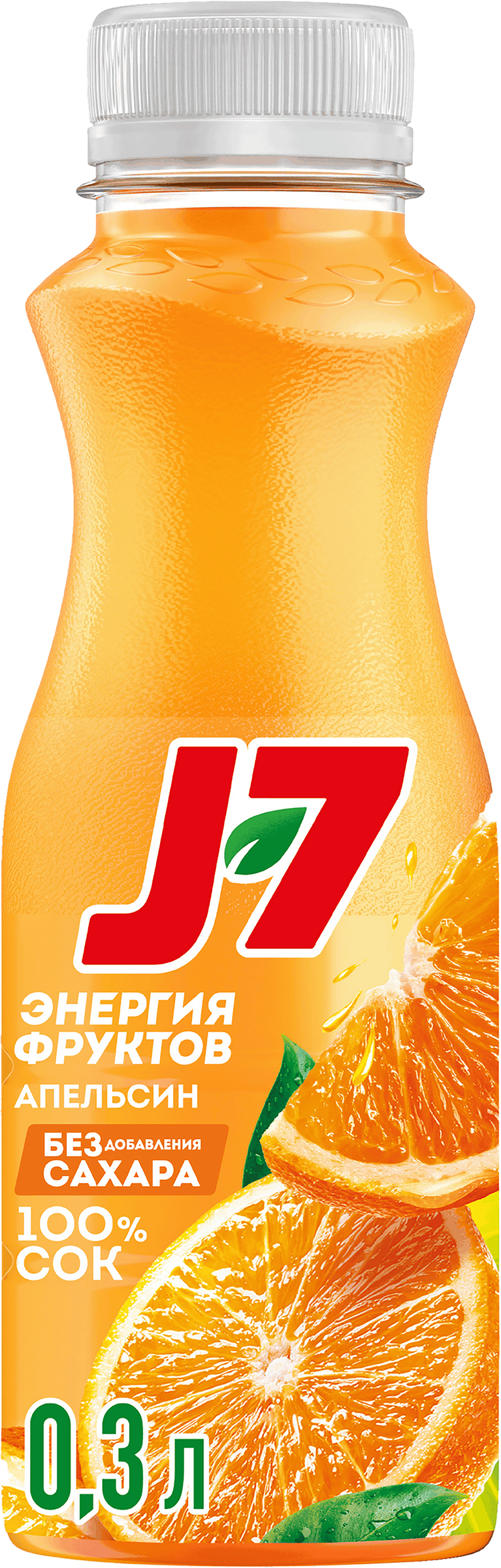 Изображение товара Натуральный апельсиновый сок с мякотью 0.3л J7 без добавок
