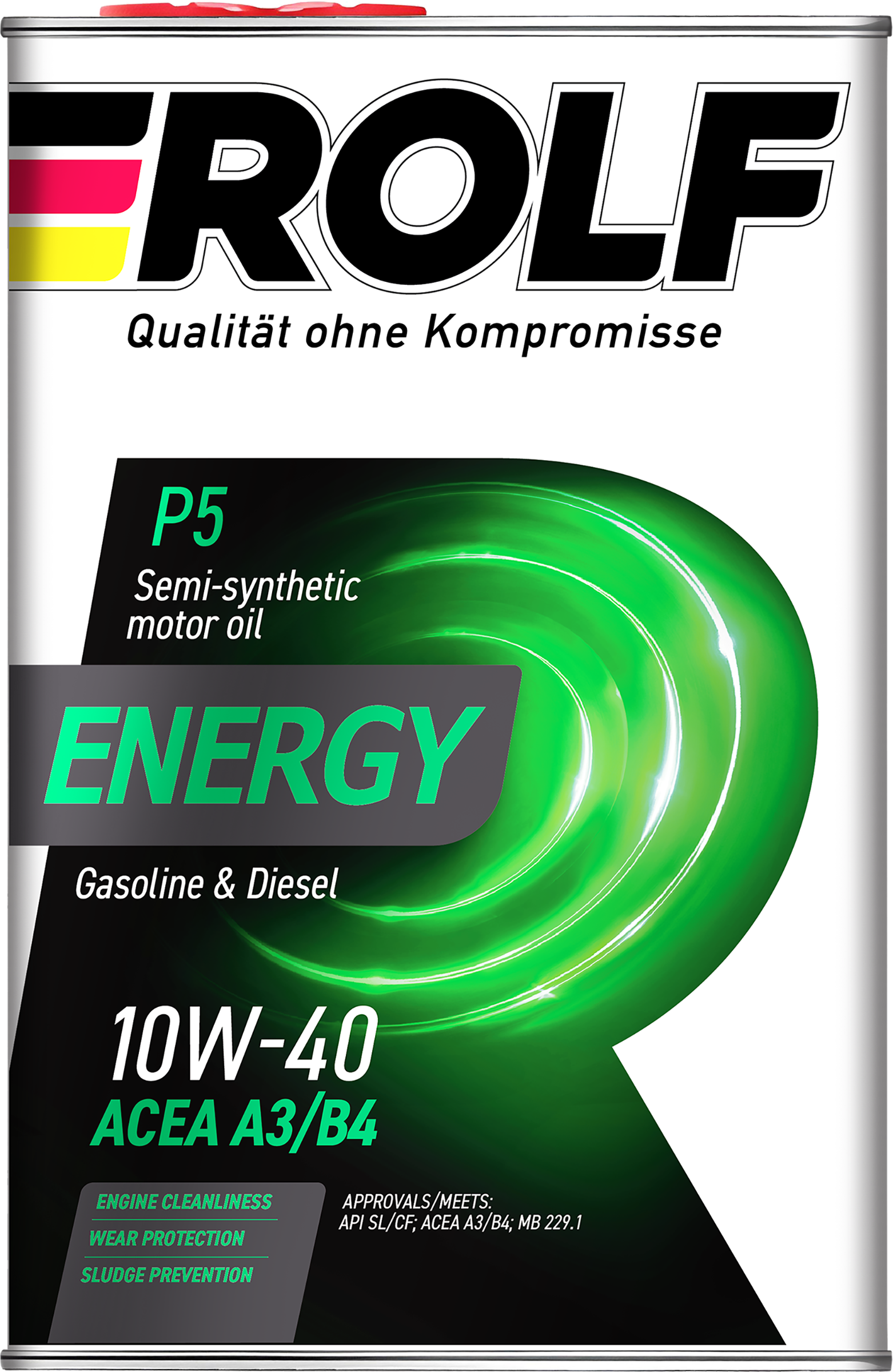 Изображение товара Масло моторное ROLF Energy SAE 10W-40 API SL/CF полусинтетическое Арт. 322227, 4л