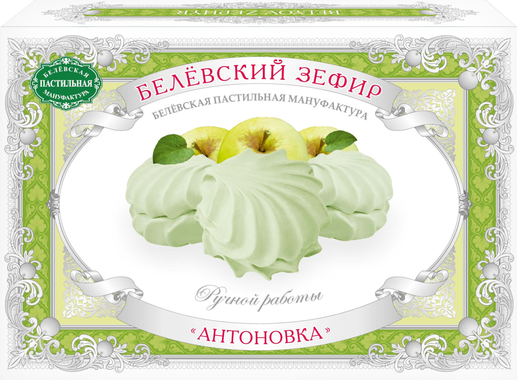 Изображение товара Зефир Яблочный БЕЛЁВСКАЯ ПАСТИЛЬНАЯ натуральный 250г