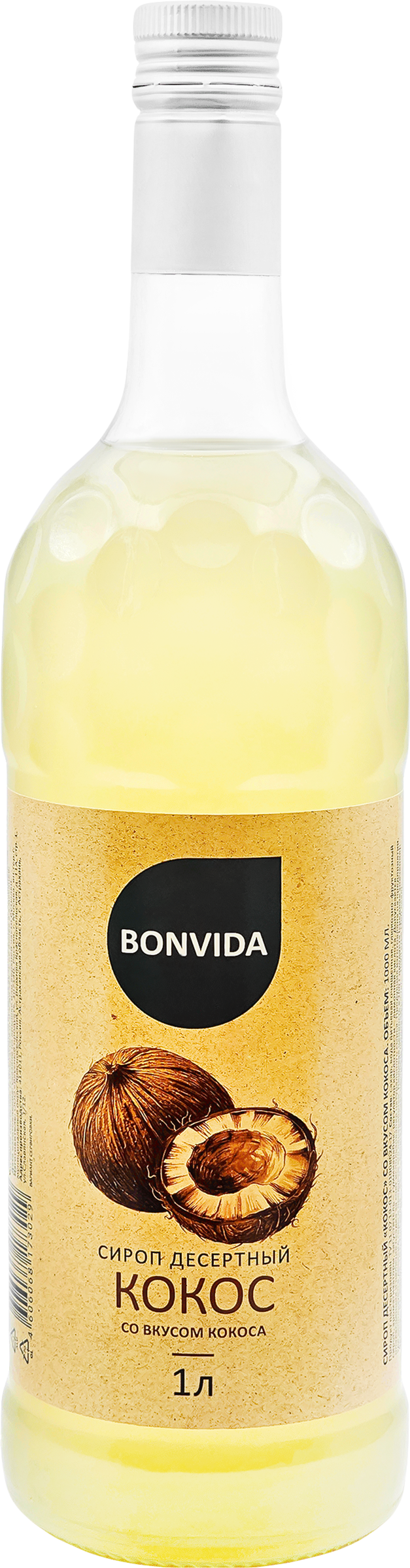 Изображение товара Сироп BONVIDA со вкусом кокоса, 1л