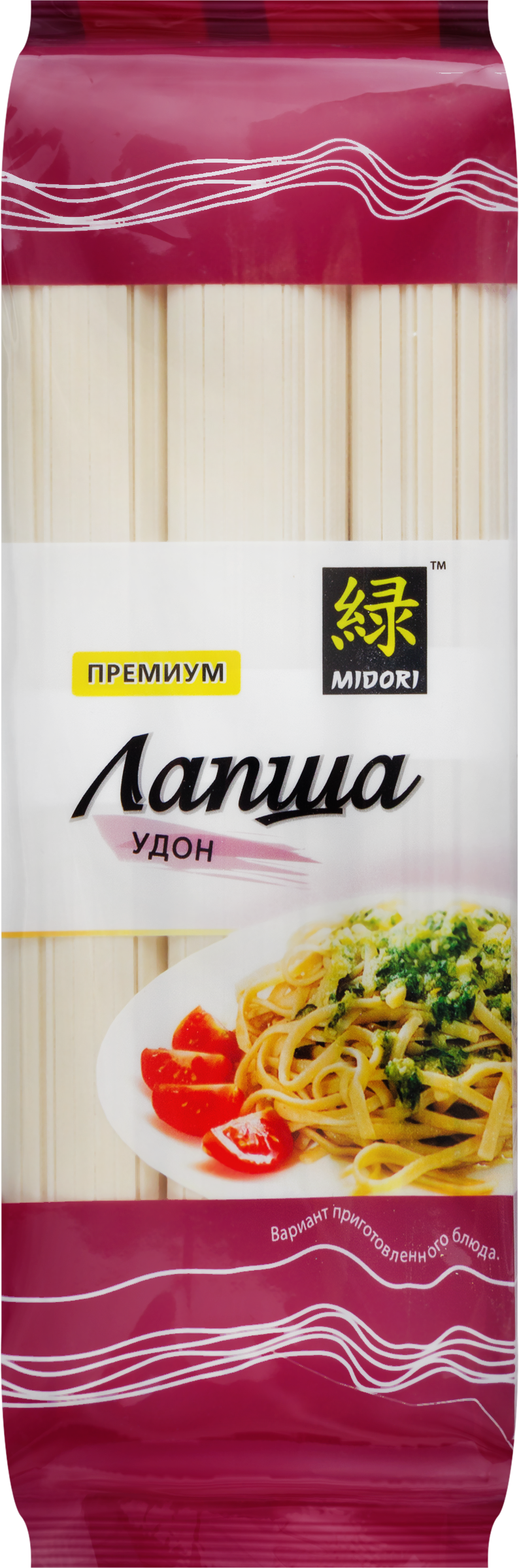 Изображение товара Лапша пшеничная MIDORI Удон 300г - качественные макаронные изделия для супов и гарниров Изображение товара Лапша пшеничная MIDORI Удон 300г - качественные макаронные изделия для супов и гарниров