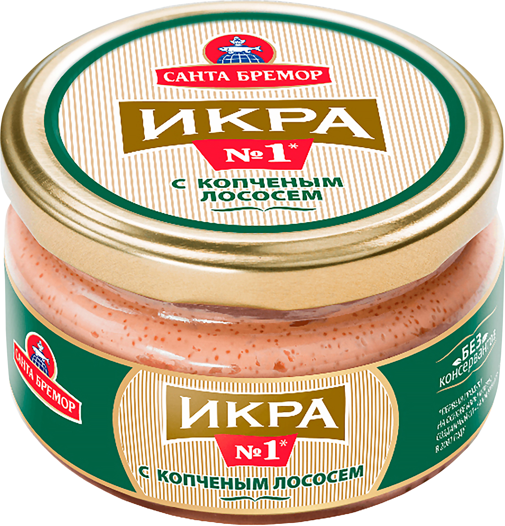 Изображение товара Икра деликатесная САНТА БРЕМОР №1 с копченым лососем 270г Изображение товара Икра деликатесная САНТА БРЕМОР №1 с копченым лососем 270г