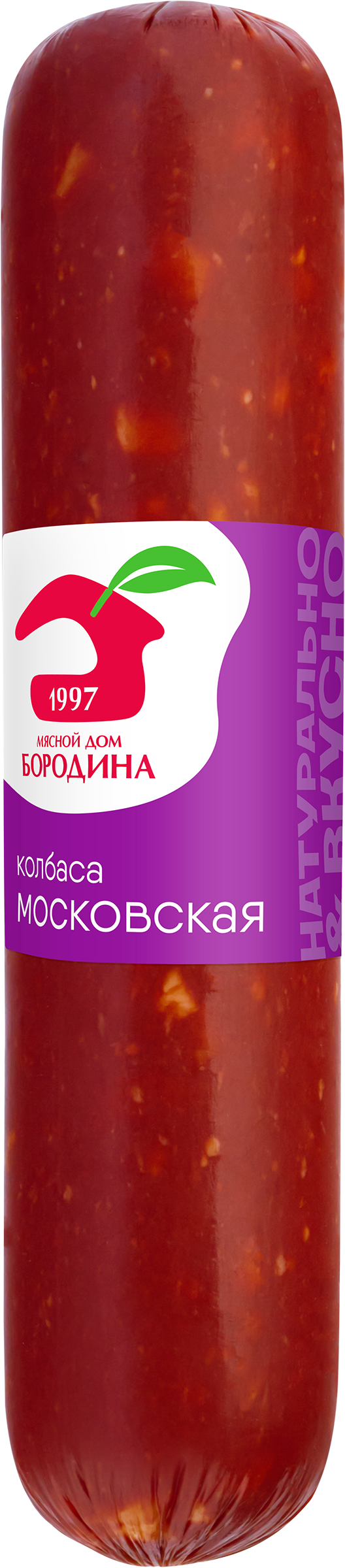 Изображение товара Колбаса МД БОРОДИНА Московская - варено-копченая, ГОСТ, категория А Изображение товара Колбаса МД БОРОДИНА Московская - варено-копченая, ГОСТ, категория А