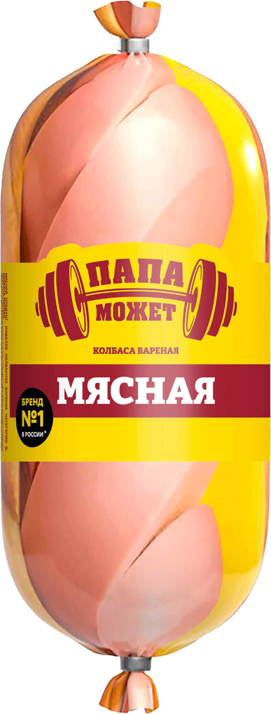 Изображение товара Колбаса вареная ПАПА МОЖЕТ Мясная, 400г