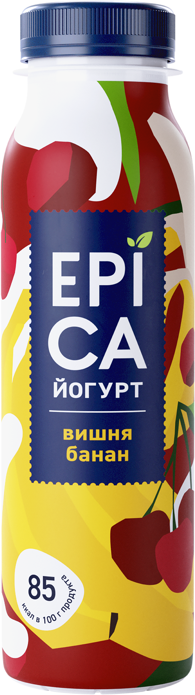 Изображение товара Йогурт питьевой EPICA с вишней и бананом 2,5%, без змж, 260г Изображение товара Йогурт питьевой EPICA с вишней и бананом 2,5%, без змж, 260г