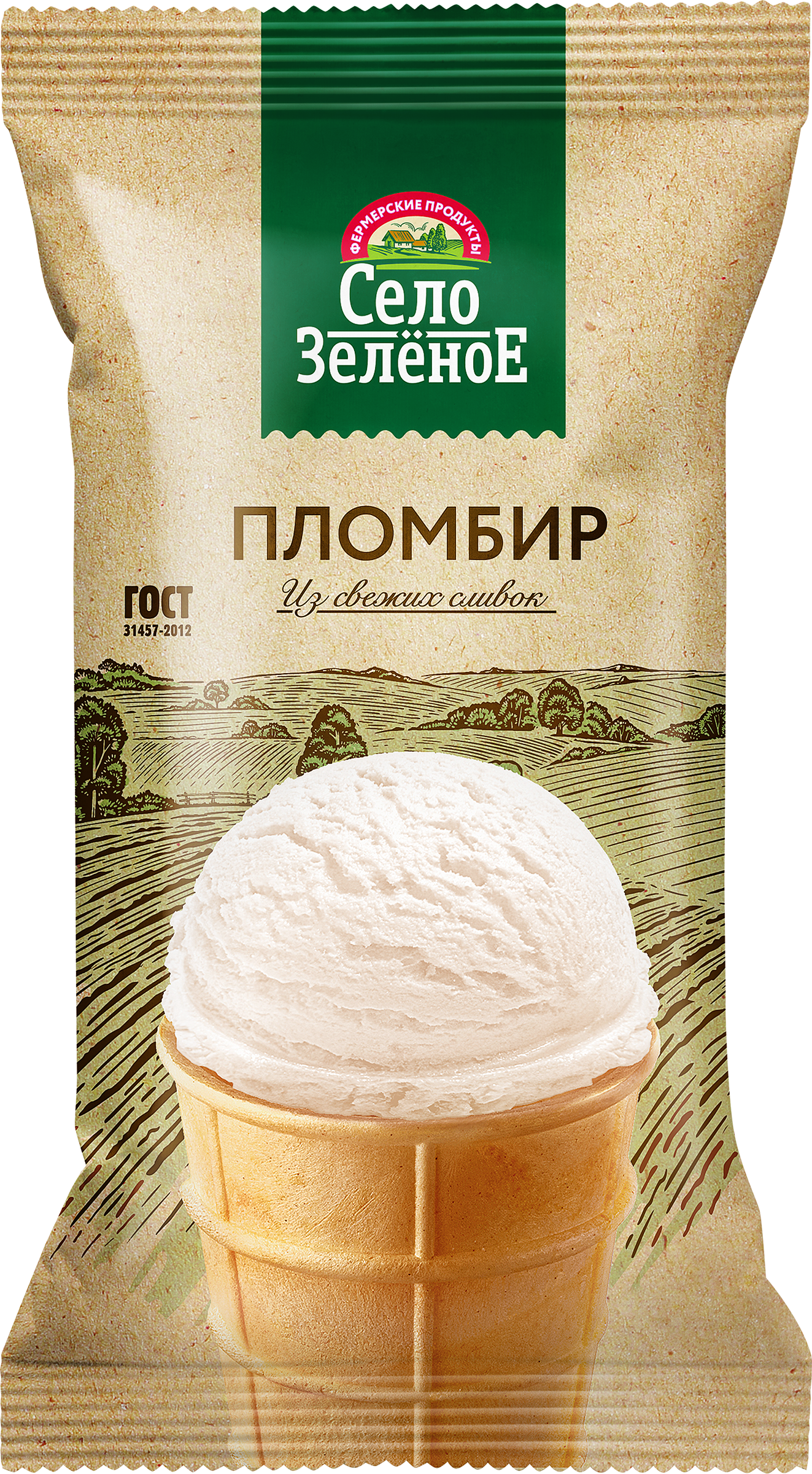 Изображение товара Мороженое ванильное СЕЛО ЗЕЛЁНОЕ в вафельном стаканчике, 90г Изображение товара Мороженое ванильное СЕЛО ЗЕЛЁНОЕ в вафельном стаканчике, 90г
