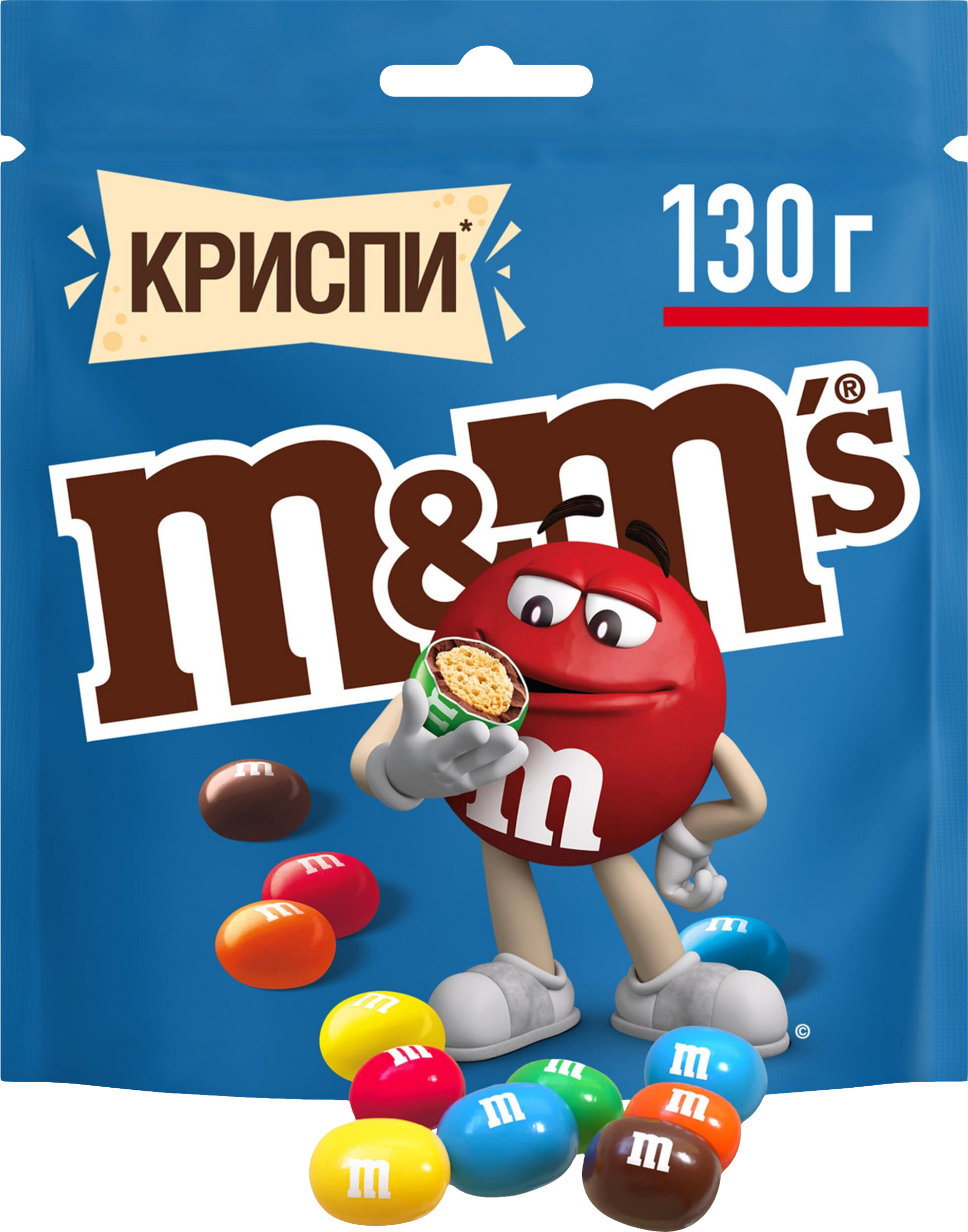 Изображение товара Шоколадное драже M&M'S Криспи 130 г с хрустящим центром