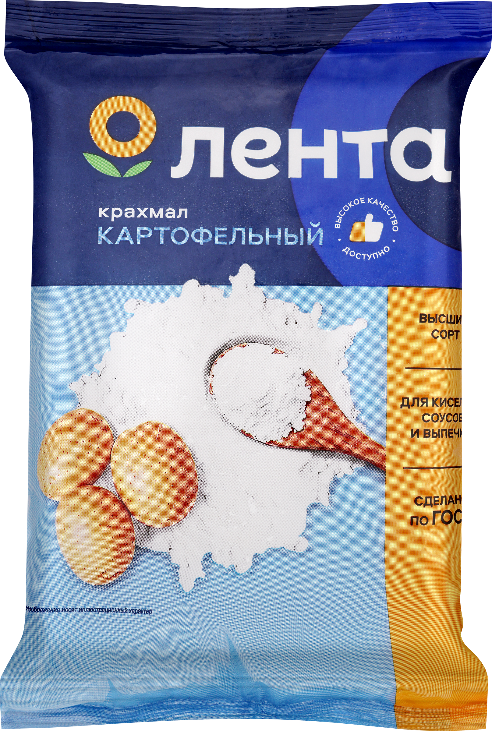 Изображение товара Крахмал картофельный ЛЕНТА, 400г Изображение товара Крахмал картофельный ЛЕНТА, 400г