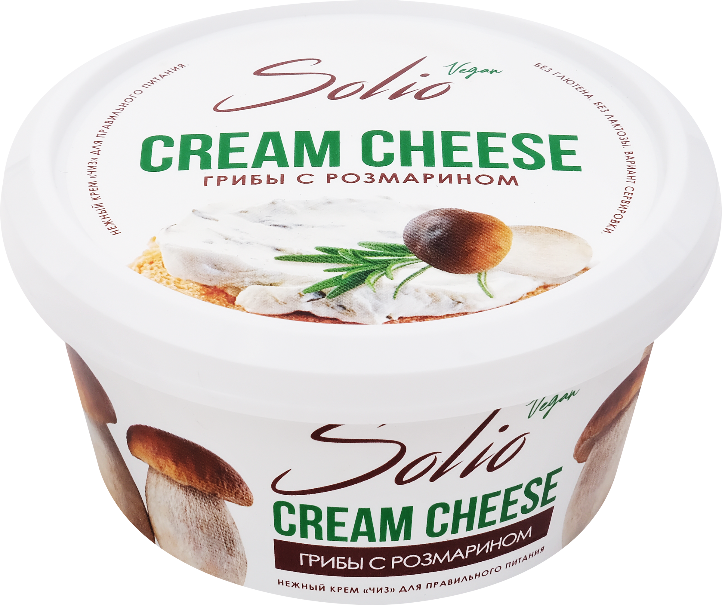 Изображение товара Кремчиз растительный SOLIO с грибами и розмарином - вкусная веганская закуска