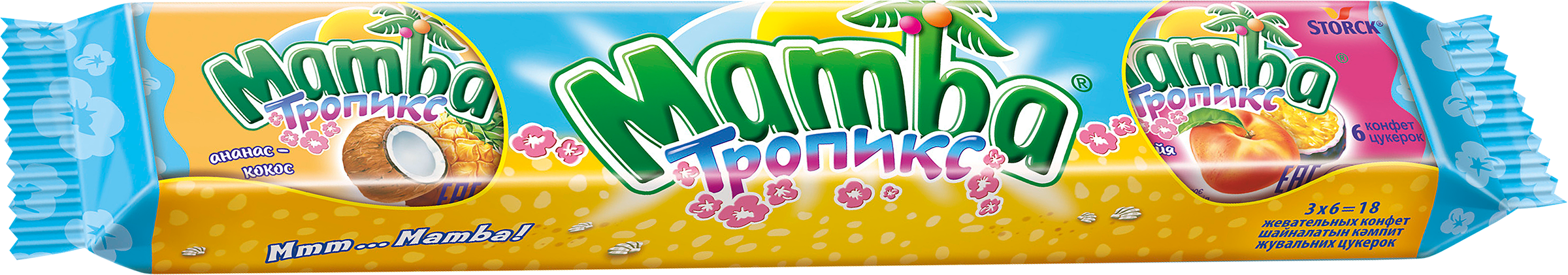 Изображение товара Конфета жевательная MAMBA Тропикс, 79,5г Изображение товара Конфета жевательная MAMBA Тропикс, 79,5г