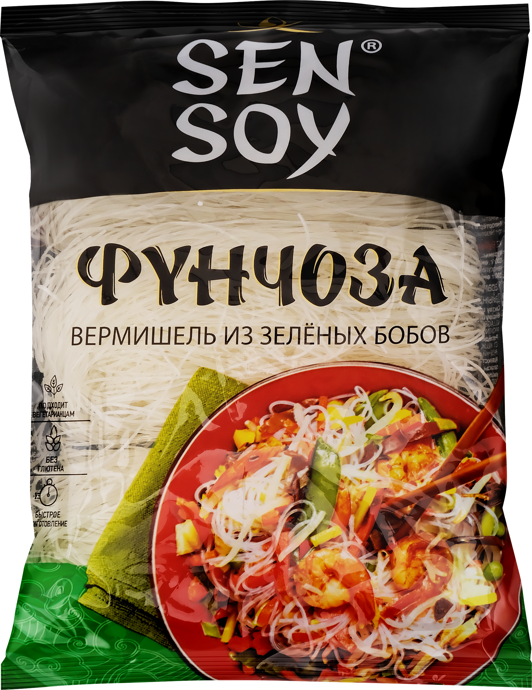 Изображение товара Вермишель SEN SOY EveryDay Фунчоза 150г - азиатские макароны из бобовой муки Изображение товара Вермишель SEN SOY EveryDay Фунчоза 150г - азиатские макароны из бобовой муки