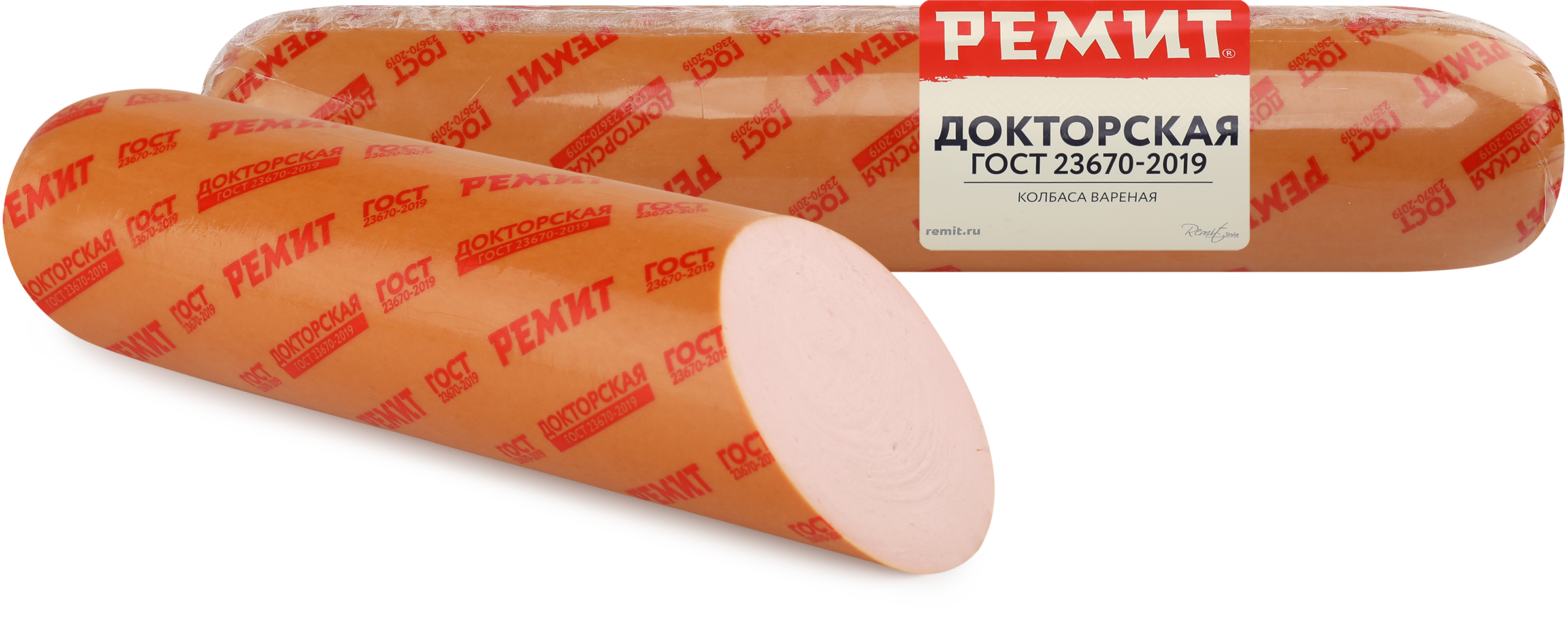 Изображение товара Колбаса вареная РЕМИТ Докторская весовая натуральный вкус ГОСТ Изображение товара Колбаса вареная РЕМИТ Докторская весовая натуральный вкус ГОСТ