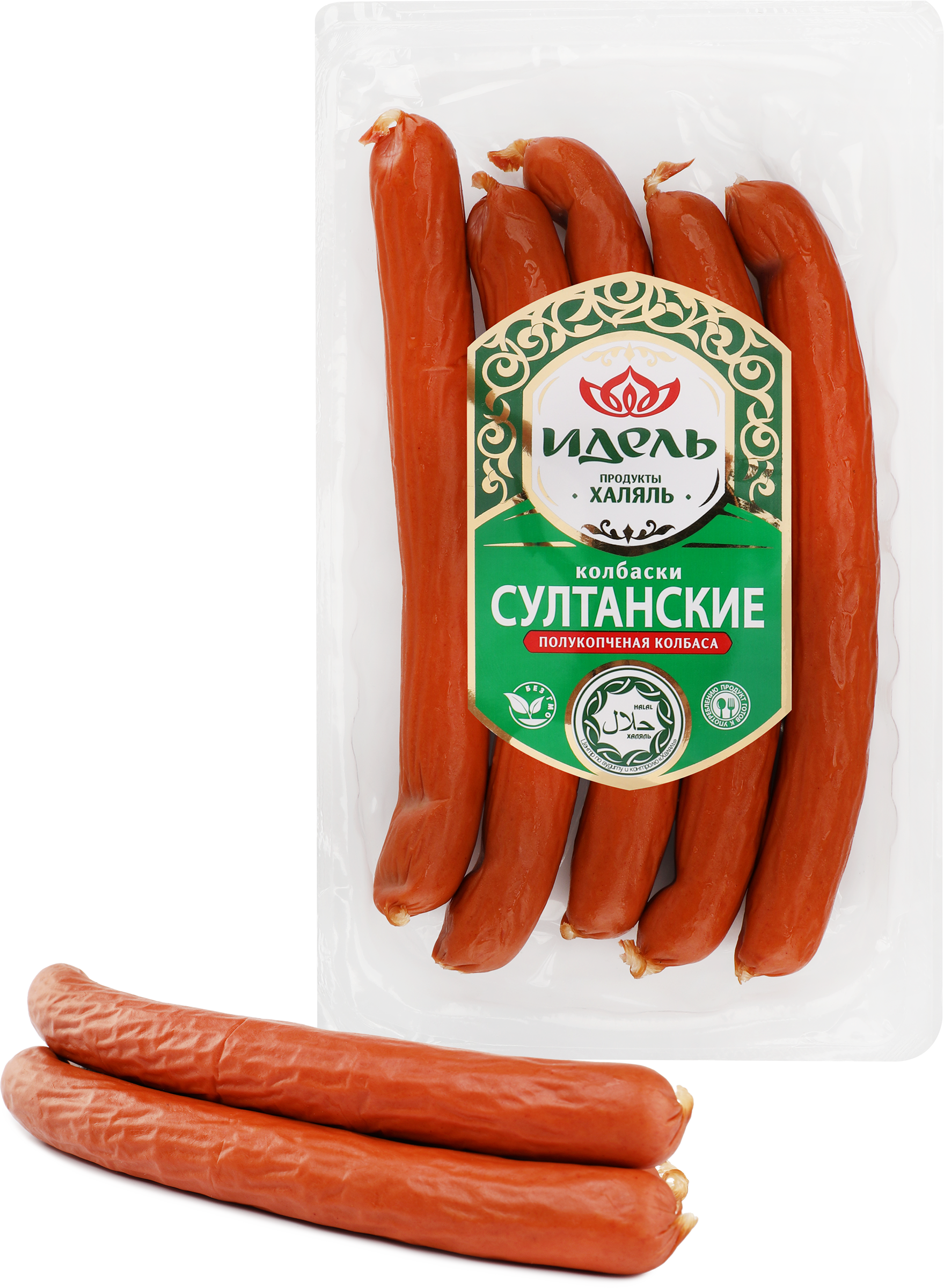 Изображение товара Колбаски полукопченые ИДЕЛЬ Султанские 300г категория В