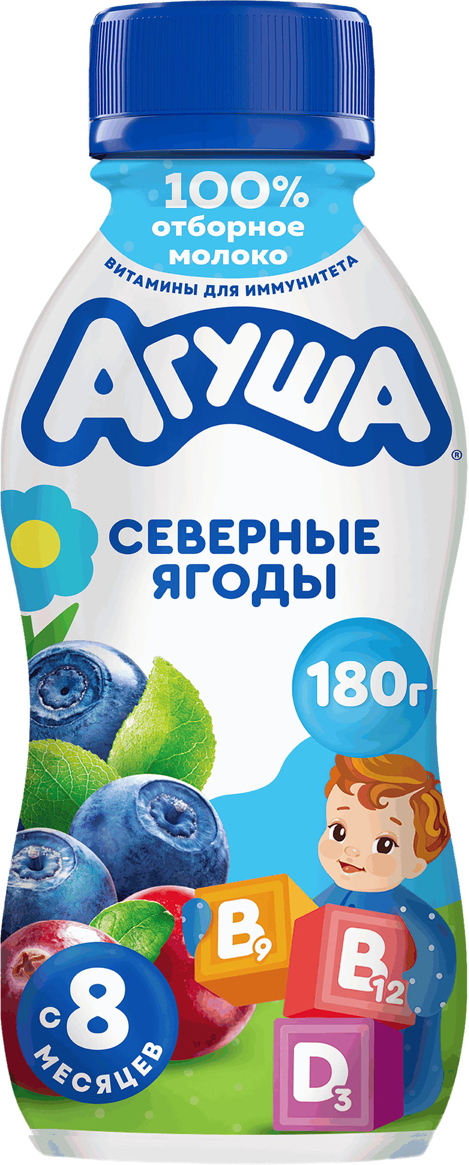 Изображение товара Детский питьевой йогурт АГУША с ягодами 180г, натуральный, без добавок Изображение товара Детский питьевой йогурт АГУША с ягодами 180г, натуральный, без добавок