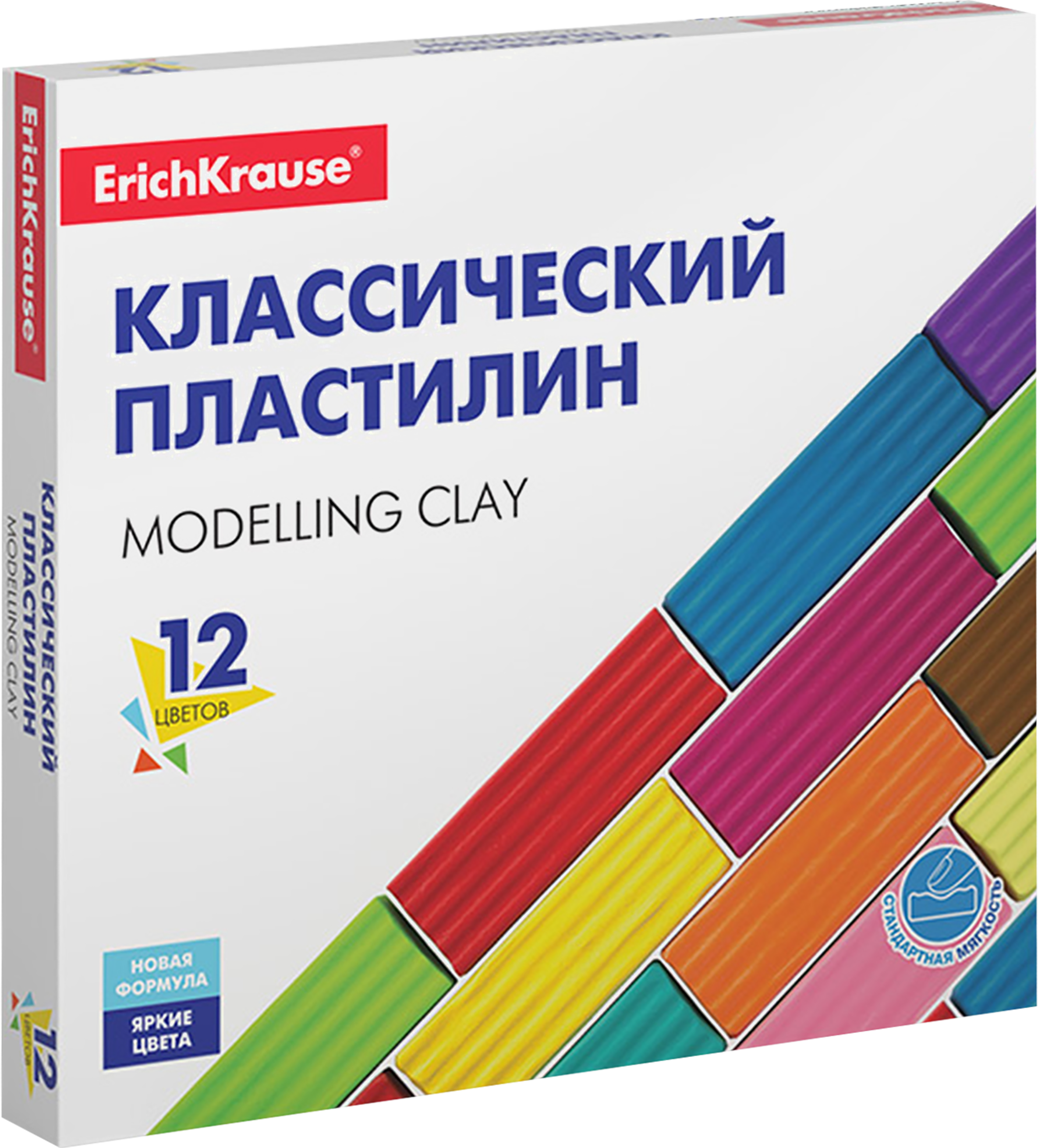 Изображение товара Пластилин ERICHKRAUSE Basic, классический, 12 цветов Изображение товара Пластилин ERICHKRAUSE Basic, классический, 12 цветов