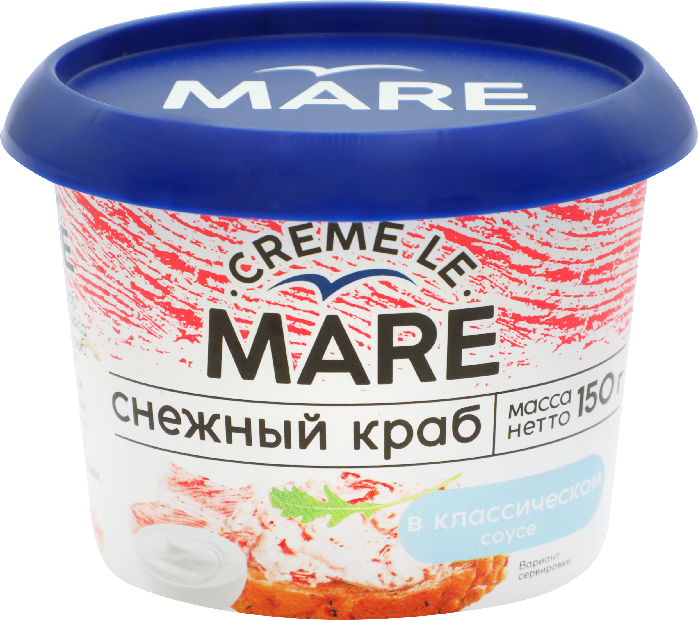 Изображение товара Снежный краб MARE в классическом соусе 150г пастообразный продукт Изображение товара Снежный краб MARE в классическом соусе 150г пастообразный продукт