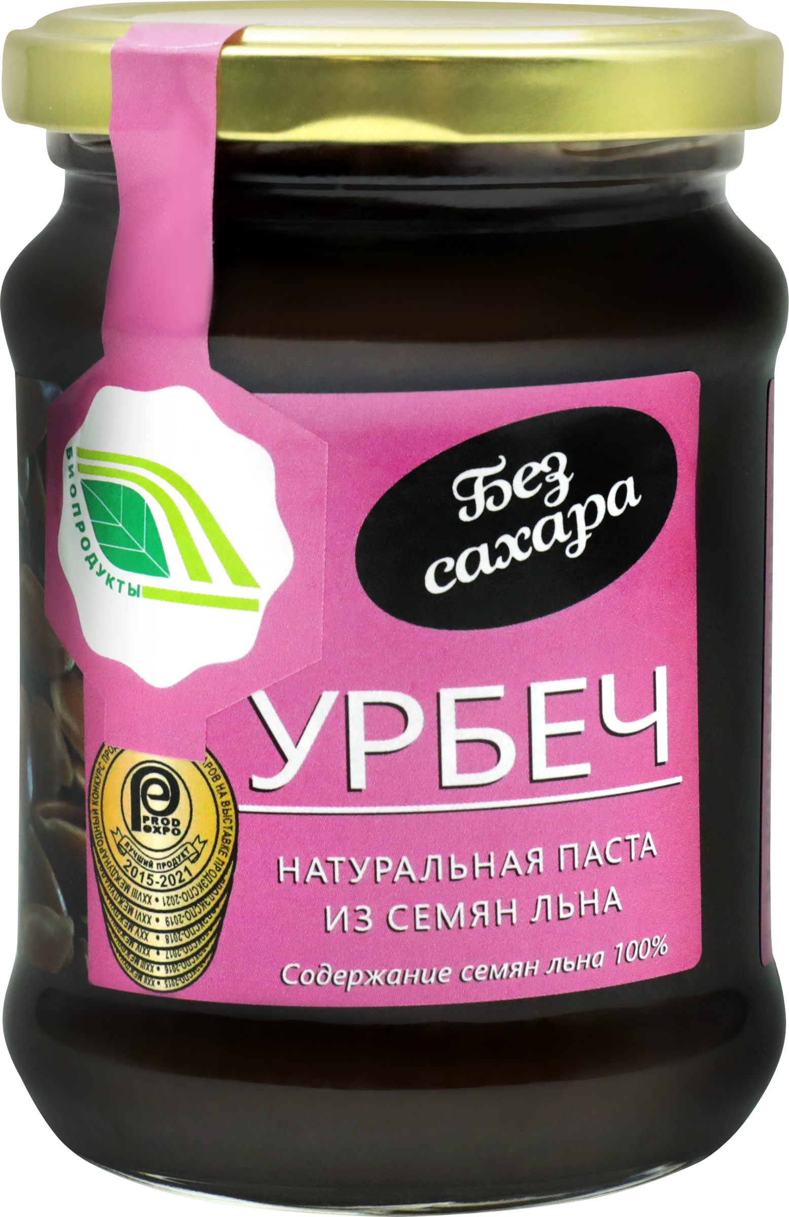 Изображение товара Натуральная паста из семян льна Урбеч БИОПРОДУКТЫ 280г для здорового питания Изображение товара Натуральная паста из семян льна Урбеч БИОПРОДУКТЫ 280г для здорового питания