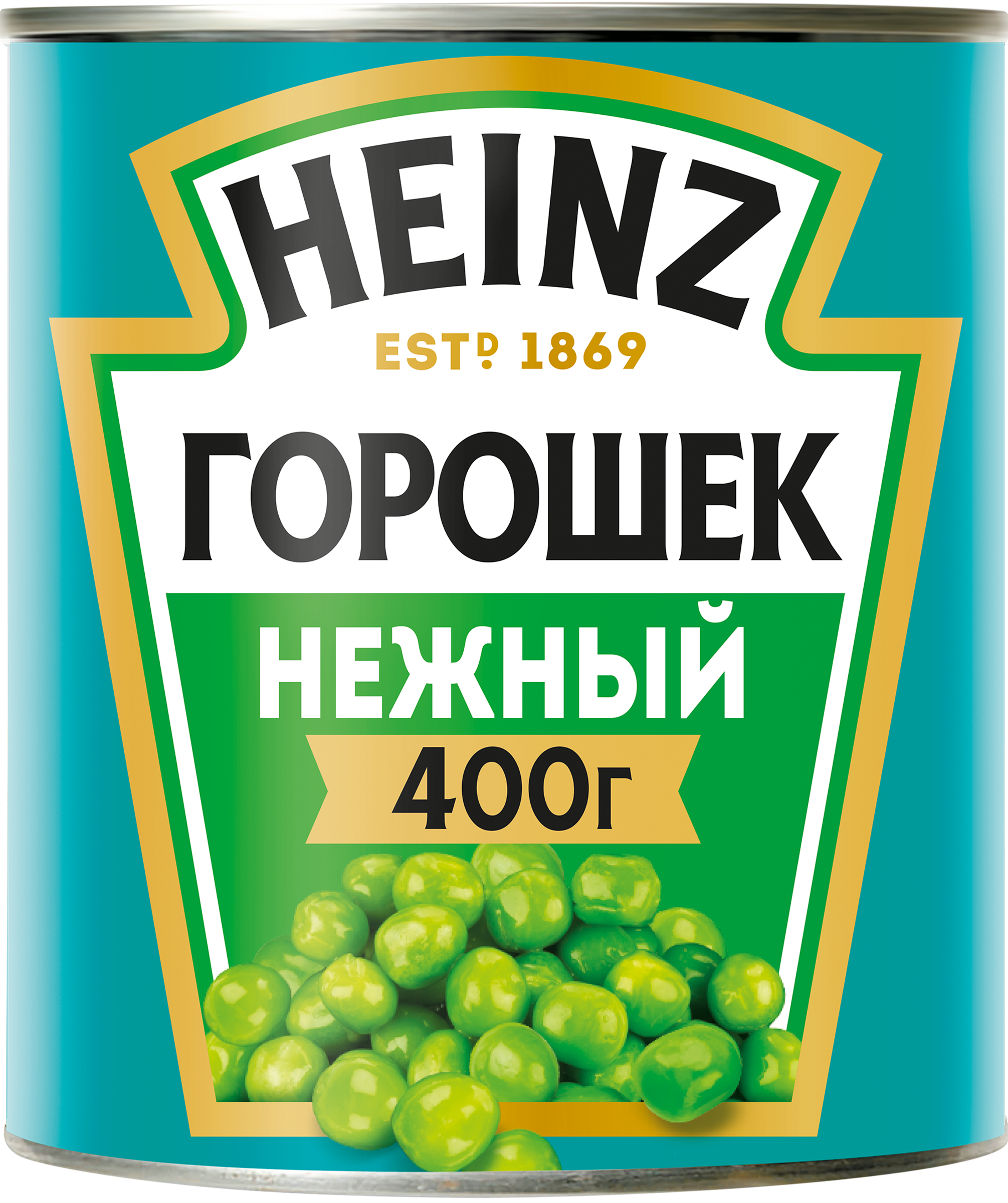 Изображение товара Горошек зеленый HEINZ Нежный, из мозговых сортов, 400г Изображение товара Горошек зеленый HEINZ Нежный, из мозговых сортов, 400г