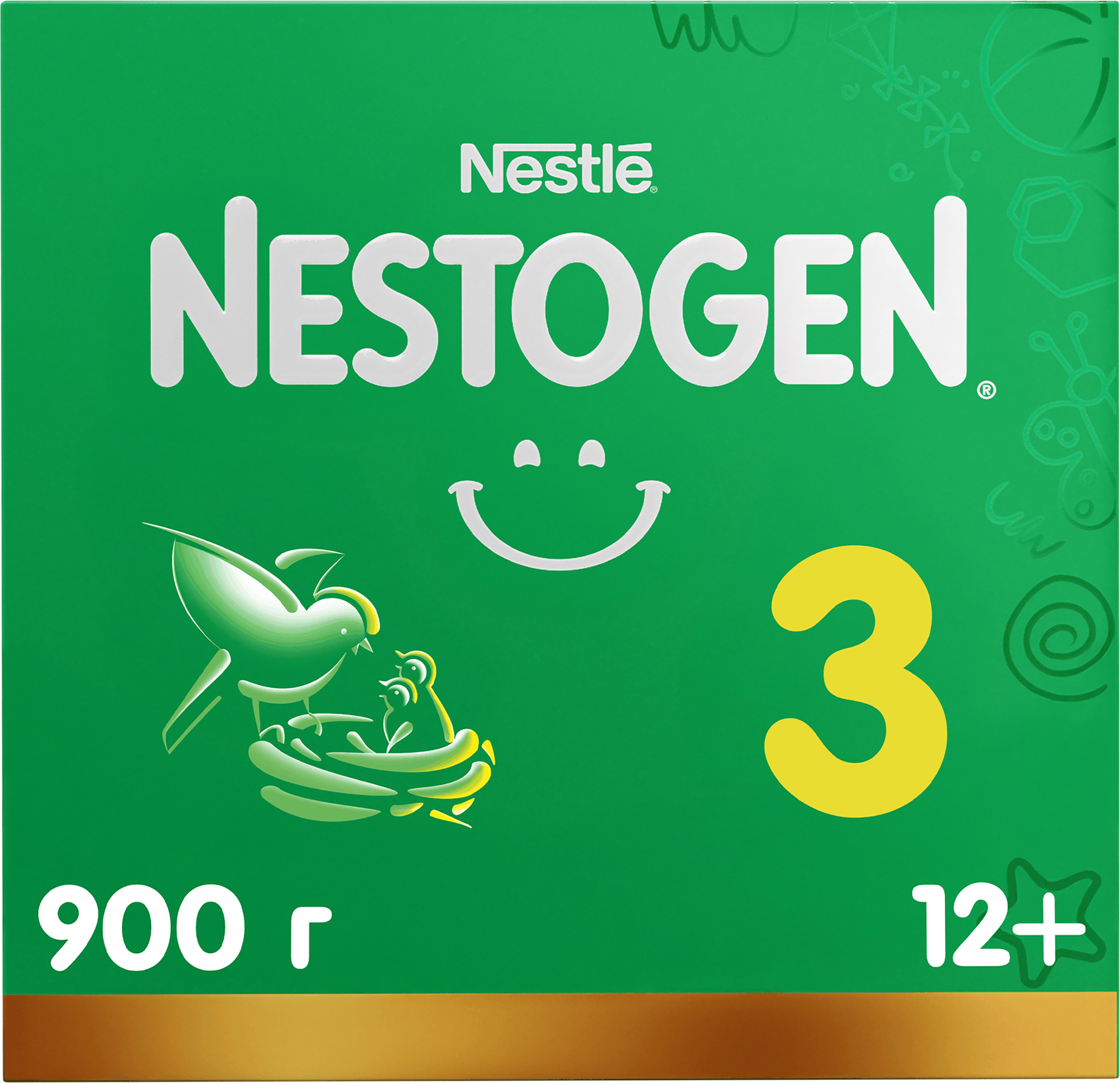 Изображение товара Детское молочко NESTOGEN 3 с пребиотиками для детей 12+ месяцев