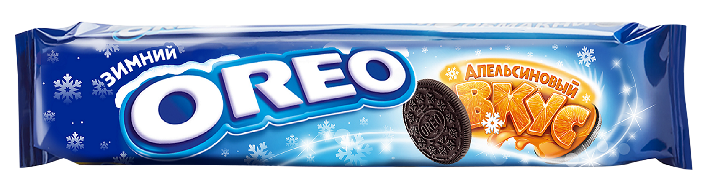 Изображение товара Печенье OREO с какао и начинкой с апельсиновым вкусом, 95г